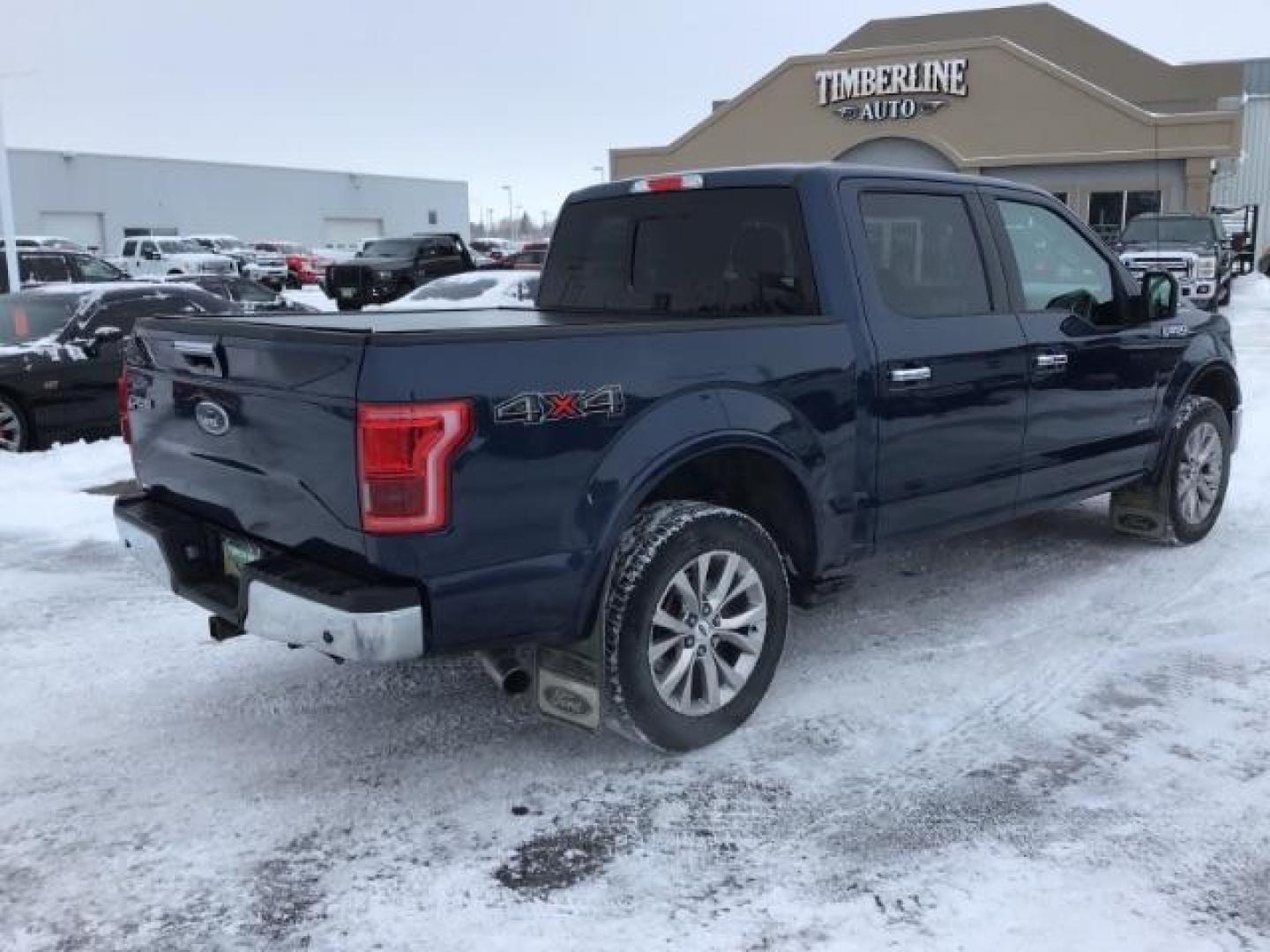 2016 Blue Jeans Metallic /Black, leather Ford F-150 Lariat SuperCrew 5.5-ft. Bed 4WD (1FTEW1EG9GF) with an 3.5L V6 TURBO engine, 6-Speed Automatic transmission, located at 1235 N Woodruff Ave., Idaho Falls, 83401, (208) 523-1053, 43.507172, -112.000488 - This 2016 Ford F150 Lariat 4x4, has the 3.5L ecoboost motor. It has 111,000 miles. Comes with leather interior, heated and cooled seats, back up camera, blue tooth audio, and parking sensors. At Timberline Auto it is always easy to find a great deal on your next vehicle! Our experienced sales staff - Photo#4