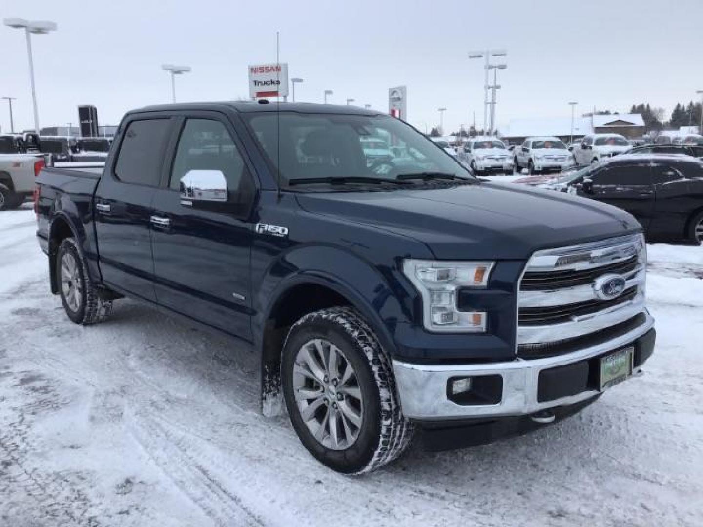 2016 Blue Jeans Metallic /Black, leather Ford F-150 Lariat SuperCrew 5.5-ft. Bed 4WD (1FTEW1EG9GF) with an 3.5L V6 TURBO engine, 6-Speed Automatic transmission, located at 1235 N Woodruff Ave., Idaho Falls, 83401, (208) 523-1053, 43.507172, -112.000488 - This 2016 Ford F150 Lariat 4x4, has the 3.5L ecoboost motor. It has 111,000 miles. Comes with leather interior, heated and cooled seats, back up camera, blue tooth audio, and parking sensors. At Timberline Auto it is always easy to find a great deal on your next vehicle! Our experienced sales staff - Photo#6