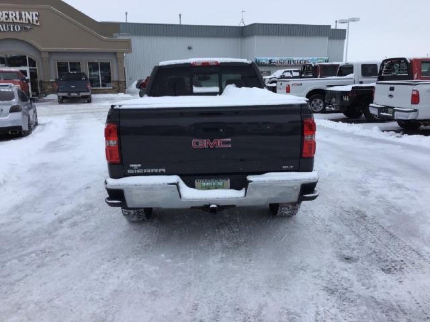 2015 Onyx Black /Jet Black, leather GMC Sierra 1500 SLT Double Cab 4WD (1GTV2VEC6FZ) with an 5.3L V8 OHV 16V engine, 6-Speed Automatic transmission, located at 1235 N Woodruff Ave., Idaho Falls, 83401, (208) 523-1053, 43.507172, -112.000488 - This 2015 GMC 1500 4x4 SLT, has the 5.3L motor. It has 114,000 miles. Comes with leather interior, heated and cooled seats, touch screen stereo, blue tooth audio, and remote start. At Timberline Auto it is always easy to find a great deal on your next vehicle! Our experienced sales staff can help fi - Photo#3