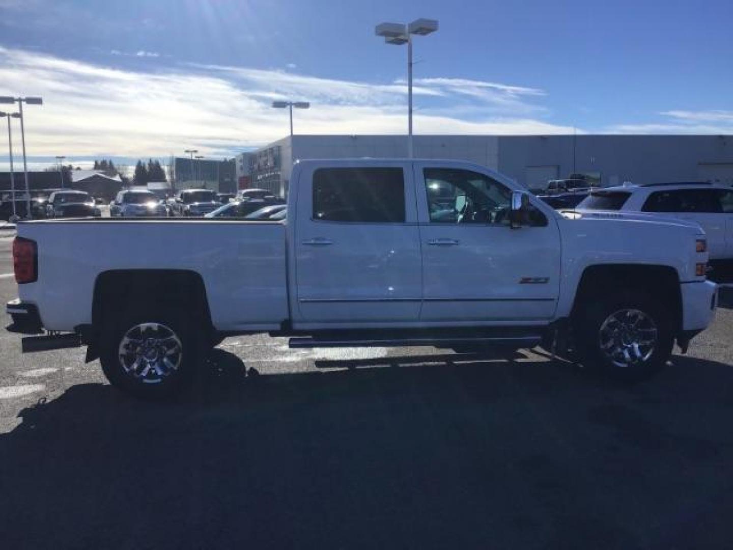 2017 Summit White /Jet Black, leather Chevrolet Silverado 3500HD LTZ Crew Cab 4WD (1GC4K0CY2HF) with an 6.6L V8 OHV 32V TURBO DIESEL engine, 6-Speed Automatic transmission, located at 1235 N Woodruff Ave., Idaho Falls, 83401, (208) 523-1053, 43.507172, -112.000488 - This 2017 Chevrolet 3500HD 4x4 Z71 LTZ, has the 6.6L diesel motor. It has 42,847 miles. It has leather interior, heated seats, sunroof, spray in bedliner, back up camera, also comes with a turnover ball. At Timberline Auto it is always easy to find a great deal on your next vehicle! Our experienced - Photo#5