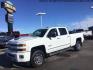 2017 Summit White /Jet Black, leather Chevrolet Silverado 3500HD LTZ Crew Cab 4WD (1GC4K0CY2HF) with an 6.6L V8 OHV 32V TURBO DIESEL engine, 6-Speed Automatic transmission, located at 1235 N Woodruff Ave., Idaho Falls, 83401, (208) 523-1053, 43.507172, -112.000488 - This 2017 Chevrolet 3500HD 4x4 Z71 LTZ, has the 6.6L diesel motor. It has 42,847 miles. It has leather interior, heated seats, sunroof, spray in bedliner, back up camera, also comes with a turnover ball. At Timberline Auto it is always easy to find a great deal on your next vehicle! Our experienced - Photo#0