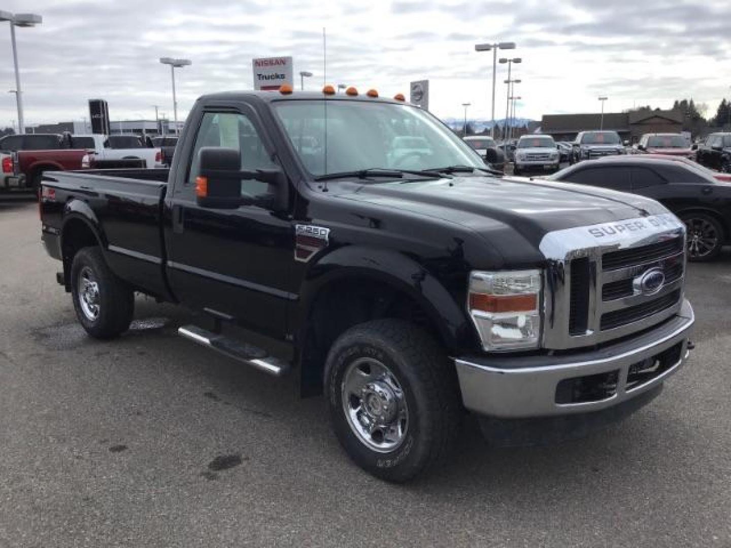 2008 Black /Medium Stone Cloth Interior Ford F-250 SD XLT 4WD (1FTSF21RX8E) with an 6.4L V8 OHV 32V TURBO DIESEL engine, 5-Speed Automatic transmission, located at 1235 N Woodruff Ave., Idaho Falls, 83401, (208) 523-1053, 43.507172, -112.000488 - This 2008 Ford F250 single cab XLT, has the 6.4L diesel motor. It has 116,000 miles. Comes with cloth interior, cruise control, power windows and locks, and it does come with a turn over ball. At Timberline Auto it is always easy to find a great deal on your next vehicle! Our experienced sales staff - Photo#6