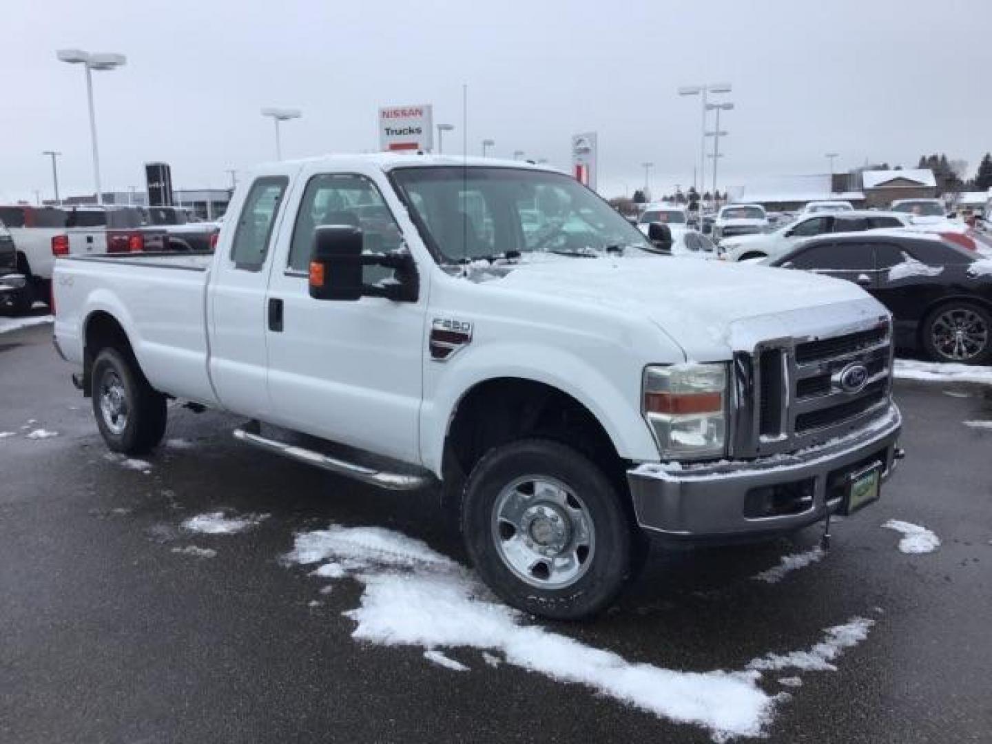 2008 Oxford White Ford F-250 SD EXTENDED CAB PICKUP 4-DR (1FTSX21R68E) with an 6.4L V8 OHV 32V TURBO DIESEL engine, 5-Speed Automatic transmission, located at 1235 N Woodruff Ave., Idaho Falls, 83401, (208) 523-1053, 43.507172, -112.000488 - This 2008 Ford F250 XLT has the 6.4L diesel motor. It has fixed running boards, cloth interior, AM/FM CD stereo, keyless remote, power locks, power windows, and integrated trailer brake. At Timberline Auto it is always easy to find a great deal on your next vehicle! Our experienced sales staff can h - Photo#6