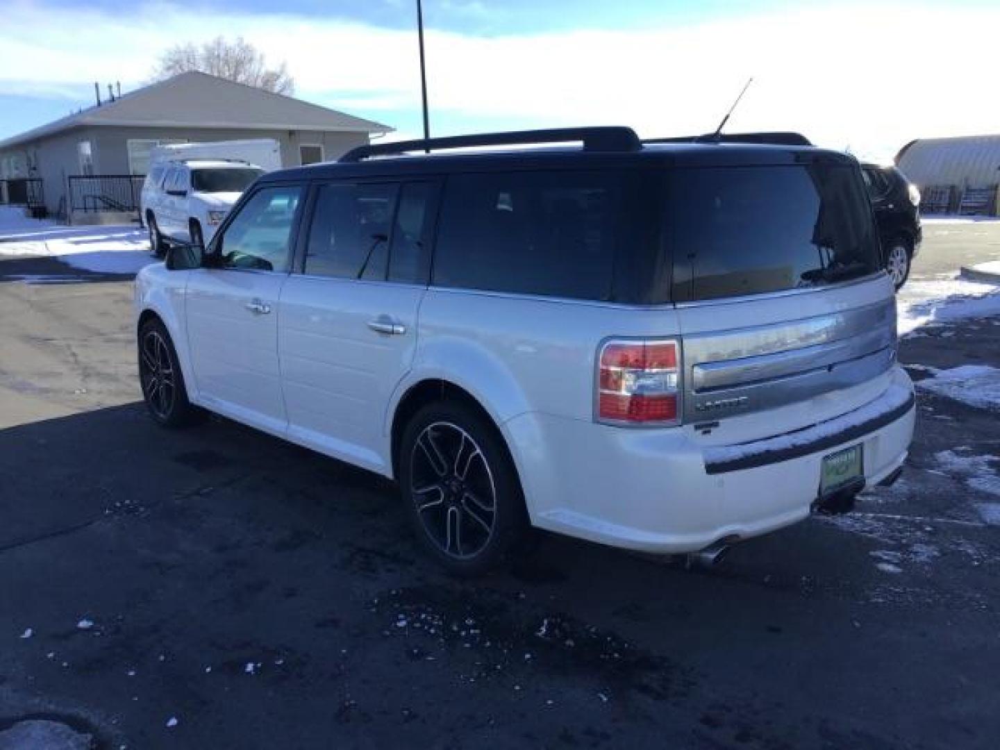 2013 White Platinum Metallic Tricoat /Charcoal Black Leather Interior Ford Flex Limited AWD (2FMHK6DT3DB) with an 3.5L V6 DOHC 24V engine, 6-Speed Automatic Overdrive transmission, located at 1235 N Woodruff Ave., Idaho Falls, 83401, (208) 523-1053, 43.507172, -112.000488 - This 2013 Ford Flex Limited AWD, has 108,000 miles. It comes with leather interior, heated seats, touch screen stereo, blue tooth audio, and a sunroof. At Timberline Auto it is always easy to find a great deal on your next vehicle! Our experienced sales staff can help find the right vehicle will fit - Photo#2