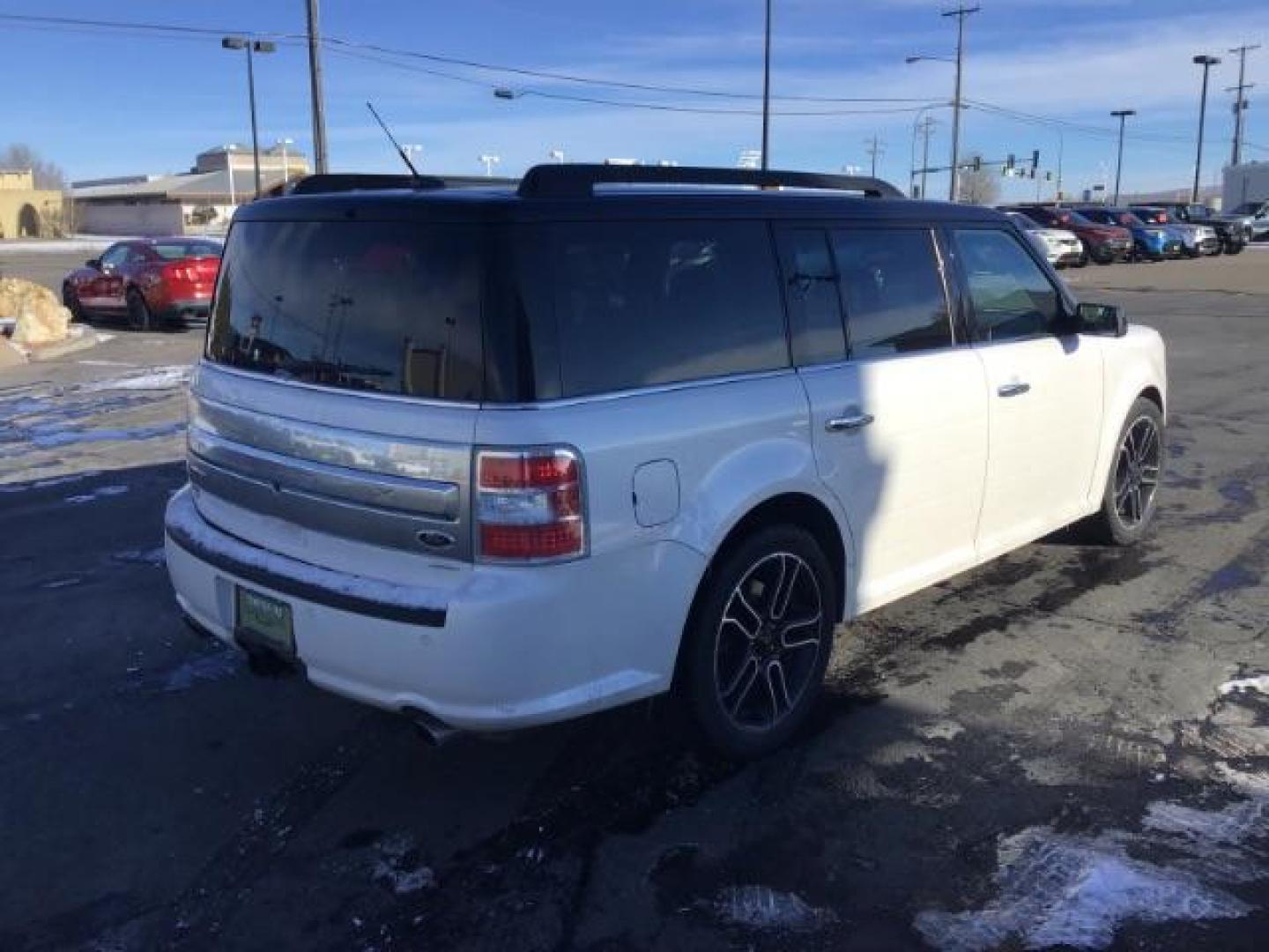 2013 White Platinum Metallic Tricoat /Charcoal Black Leather Interior Ford Flex Limited AWD (2FMHK6DT3DB) with an 3.5L V6 DOHC 24V engine, 6-Speed Automatic Overdrive transmission, located at 1235 N Woodruff Ave., Idaho Falls, 83401, (208) 523-1053, 43.507172, -112.000488 - This 2013 Ford Flex Limited AWD, has 108,000 miles. It comes with leather interior, heated seats, touch screen stereo, blue tooth audio, and a sunroof. At Timberline Auto it is always easy to find a great deal on your next vehicle! Our experienced sales staff can help find the right vehicle will fit - Photo#4