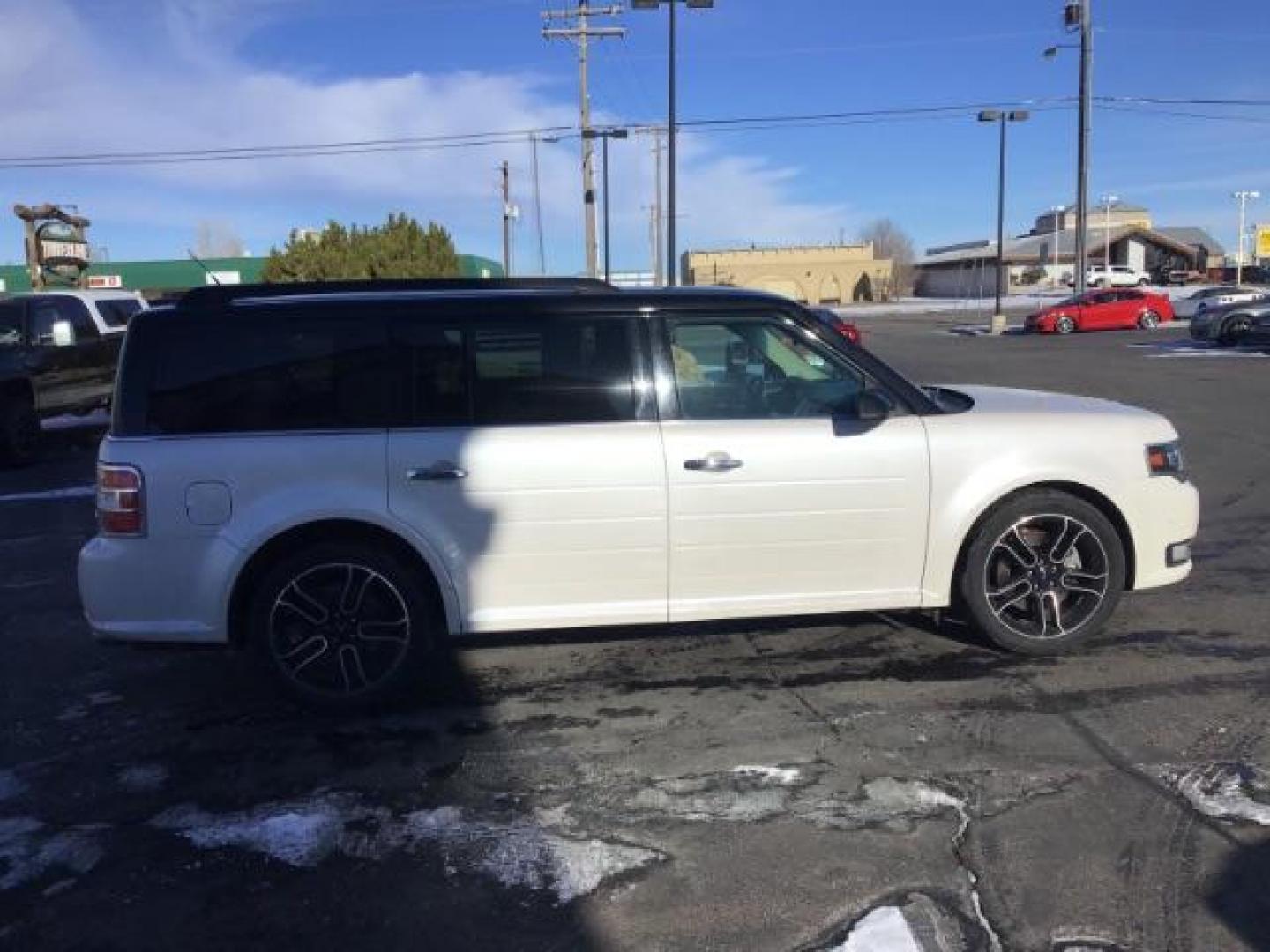 2013 White Platinum Metallic Tricoat /Charcoal Black Leather Interior Ford Flex Limited AWD (2FMHK6DT3DB) with an 3.5L V6 DOHC 24V engine, 6-Speed Automatic Overdrive transmission, located at 1235 N Woodruff Ave., Idaho Falls, 83401, (208) 523-1053, 43.507172, -112.000488 - This 2013 Ford Flex Limited AWD, has 108,000 miles. It comes with leather interior, heated seats, touch screen stereo, blue tooth audio, and a sunroof. At Timberline Auto it is always easy to find a great deal on your next vehicle! Our experienced sales staff can help find the right vehicle will fit - Photo#5