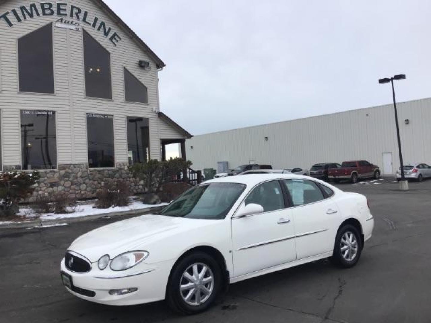 2006 White Opal Buick LaCrosse CXL (2G4WD582561) with an 3.8L V6 OHV 12V engine, 4-Speed Automatic transmission, located at 1235 N Woodruff Ave., Idaho Falls, 83401, (208) 523-1053, 43.507172, -112.000488 - This 2006 Buick Lacrosse CXL, has 117,000 miles. Comes with leather interior, heated seats, power seats, power windows, cruise control, and AM/FM CD stereo. At Timberline Auto it is always easy to find a great deal on your next vehicle! Our experienced sales staff can help find the right vehicle wil - Photo#0