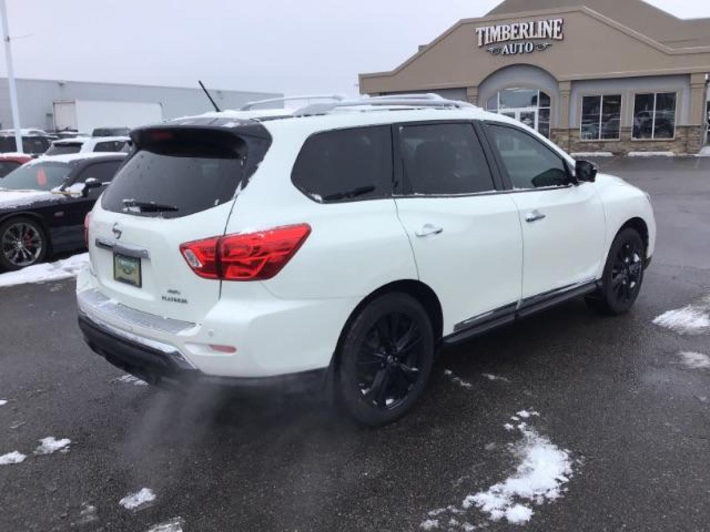 2017 Pearl White /Charcoal, leather Nissan Pathfinder Platinum 4WD (5N1DR2MM5HC) with an 3.5L V6 DOHC 24V engine, Continuously Variable Transmission transmission, located at 1235 N Woodruff Ave., Idaho Falls, 83401, (208) 523-1053, 43.507172, -112.000488 - This 2017 Nissan Pathfinder Platinum AWD, has 86,000 miles. It comes with leather interior, back up camera, blue tooth audio, power seats, push button start, remote start, and has 3rd row seating. At Timberline Auto it is always easy to find a great deal on your next vehicle! Our experienced sales s - Photo#4