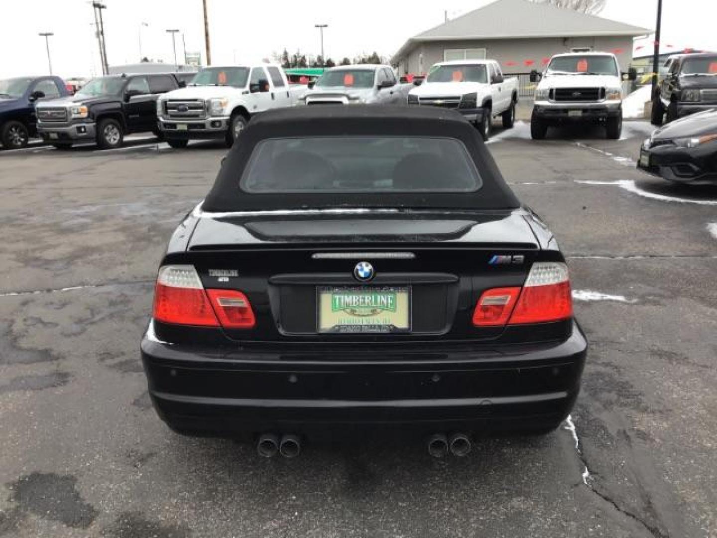 2004 Jet Black with Black Soft Top /Black Leather Interior BMW M3 Convertible (WBSBR93454P) with an 3.2L L6 DOHC 24V engine, 6-Speed Manual transmission, located at 1235 N Woodruff Ave., Idaho Falls, 83401, (208) 523-1053, 43.507172, -112.000488 - This 2004 BMW M3 convertible , has 111,000 miles. It comes with leather interior, power seats, paddle shifters, power windows and locks, and cruise control. At Timberline Auto it is always easy to find a great deal on your next vehicle! Our experienced sales staff can help find the right vehicle wil - Photo#3