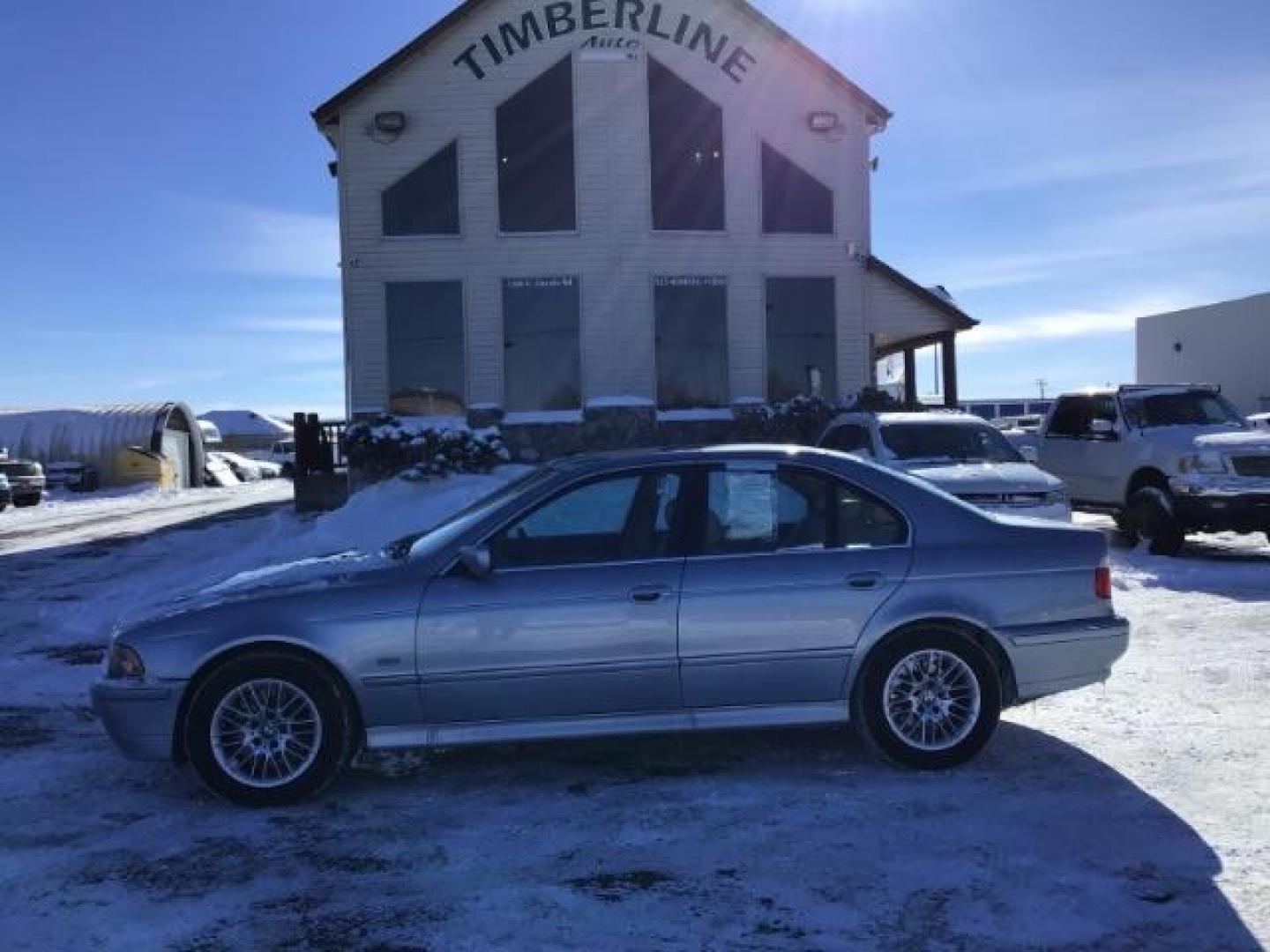 2002 Titanium Silver Metallic /Black Leather Interior BMW 5-Series 530i (WBADT63452C) with an 3.0L L6 DOHC 24V engine, 5-Speed Automatic transmission, located at 1235 N Woodruff Ave., Idaho Falls, 83401, (208) 523-1053, 43.507172, -112.000488 - This 2002 BMW 530i , has a 3.0L V6 motor. It has 121,000 miles. It comes with leather interior, heated seats, power seats, power locks and windows, and sunroof. At Timberline Auto it is always easy to find a great deal on your next vehicle! Our experienced sales staff can help find the right vehicle - Photo#1