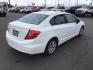 2012 Taffeta White /Gray Cloth Interior Honda Civic LX Sedan 5-Speed AT (19XFB2F54CE) with an 1.8L L4 SOHC 16V engine, 5-Speed Automatic transmission, located at 1235 N Woodruff Ave., Idaho Falls, 83401, (208) 523-1053, 43.507172, -112.000488 - This 2012 Honda Civic LX, has 98,000 miles. Comes with cloth interior, cruise control, power windows and locks, and AM/FM CD stereo. At Timberline Auto it is always easy to find a great deal on your next vehicle! Our experienced sales staff can help find the right vehicle will fit your needs. Our kn - Photo#4