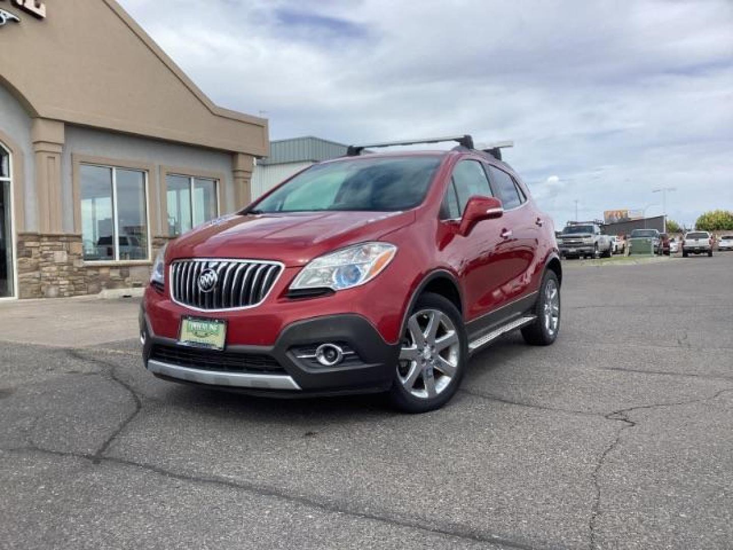 2016 RED /Ebony, leather Buick Encore Premium AWD (KL4CJHSB4GB) with an 1.4L L4 DOHC 16V TURBO engine, 6-Speed Automatic transmission, located at 1235 N Woodruff Ave., Idaho Falls, 83401, (208) 523-1053, 43.507172, -112.000488 - Photo#1