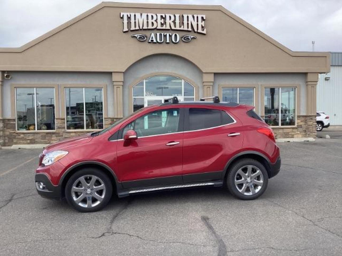 2016 RED /Ebony, leather Buick Encore Premium AWD (KL4CJHSB4GB) with an 1.4L L4 DOHC 16V TURBO engine, 6-Speed Automatic transmission, located at 1235 N Woodruff Ave., Idaho Falls, 83401, (208) 523-1053, 43.507172, -112.000488 - Photo#2