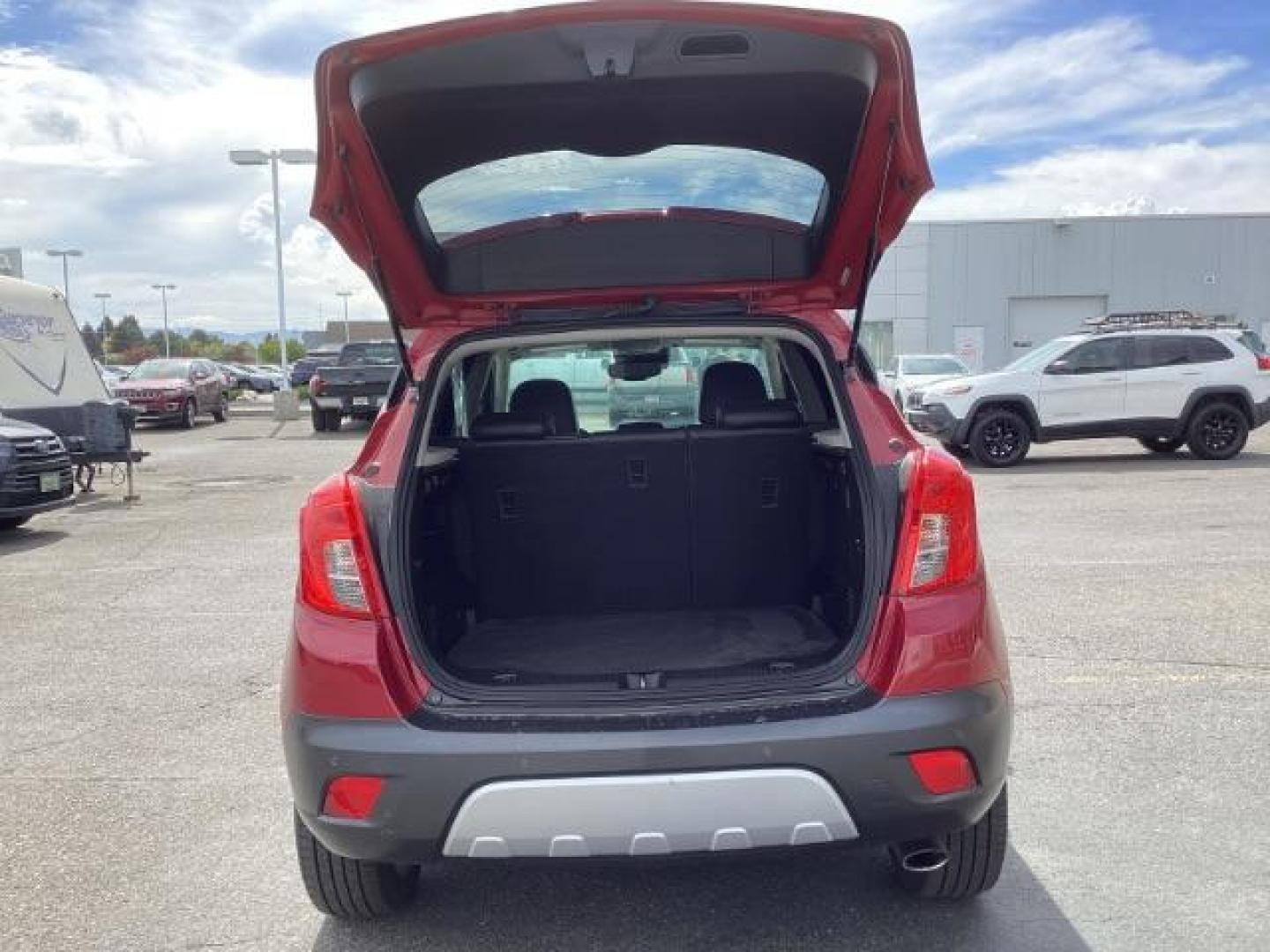 2016 RED /Ebony, leather Buick Encore Premium AWD (KL4CJHSB4GB) with an 1.4L L4 DOHC 16V TURBO engine, 6-Speed Automatic transmission, located at 1235 N Woodruff Ave., Idaho Falls, 83401, (208) 523-1053, 43.507172, -112.000488 - Photo#23