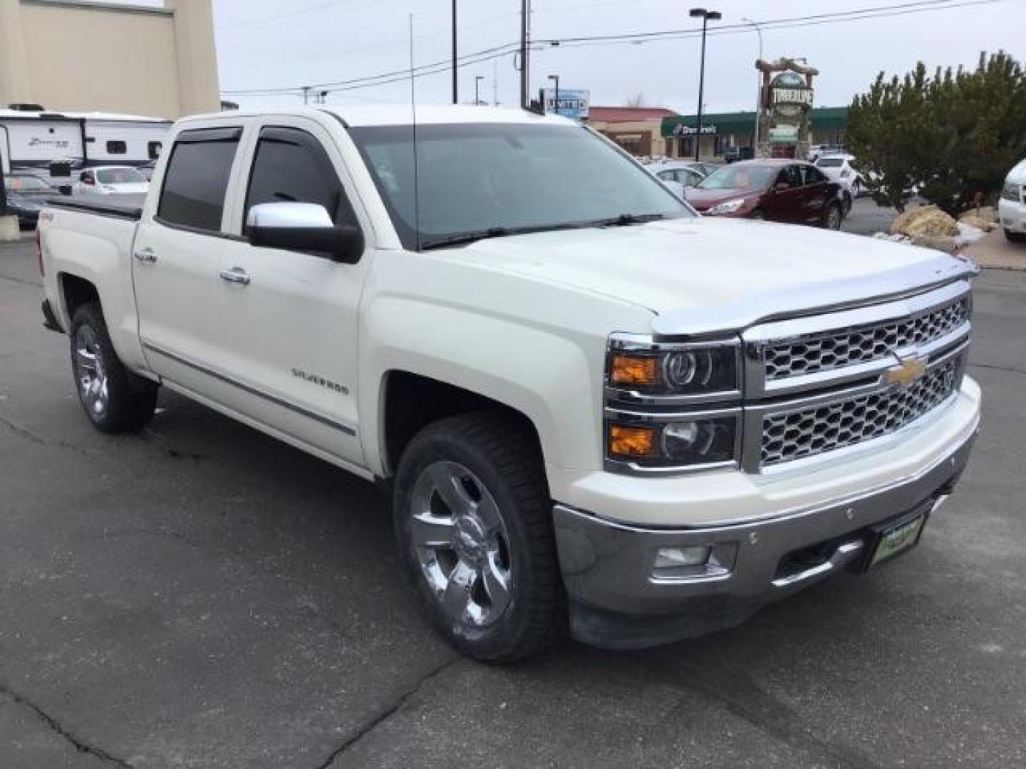 2014 White Diamond Tricoat /Jet Black Chevrolet Silverado 1500 LTZ CREWCAB (3GCUKSEC2EG) with an 5.3L V8 OHV 16V engine, 6-Speed Automatic transmission, located at 1235 N Woodruff Ave., Idaho Falls, 83401, (208) 523-1053, 43.507172, -112.000488 - This 2014 Chevrolet 1500 LTZ 4x4, has the 5.3L motor. It has 117,000 miles. It comes with leather interior, heated seats, blue tooth audio, back up camera, Bose sound system, power seats, and power windows and locks. At Timberline Auto it is always easy to find a great deal on your next vehicle! Our - Photo#6