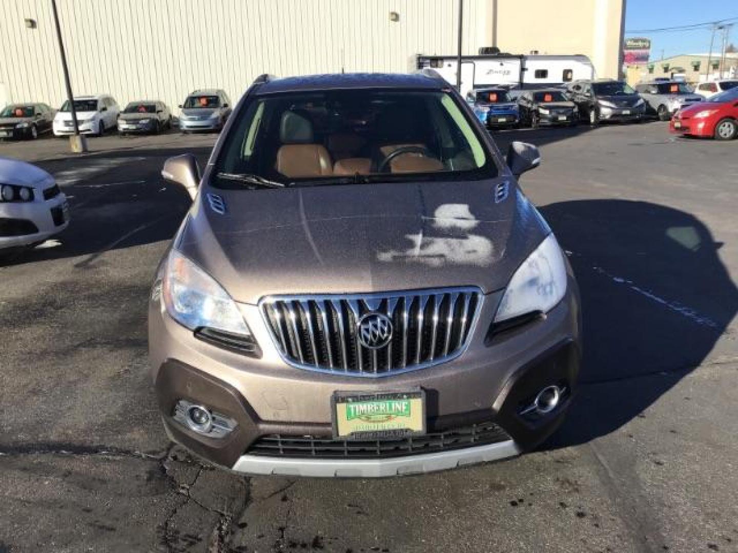 2014 Stain Steel Gray Metallic Buick Encore Premium AWD (KL4CJHSB6EB) with an 1.4L L4 DOHC 16V TURBO engine, 6-Speed Automatic transmission, located at 1235 N Woodruff Ave., Idaho Falls, 83401, (208) 523-1053, 43.507172, -112.000488 - This 2014 Buick Encore Premium AWD, has 100,000 miles. Comes with leather interior, heated seats, back up camera, power seats, power locks and doors. At Timberline Auto it is always easy to find a great deal on your next vehicle! Our experienced sales staff can help find the right vehicle will fit y - Photo#7