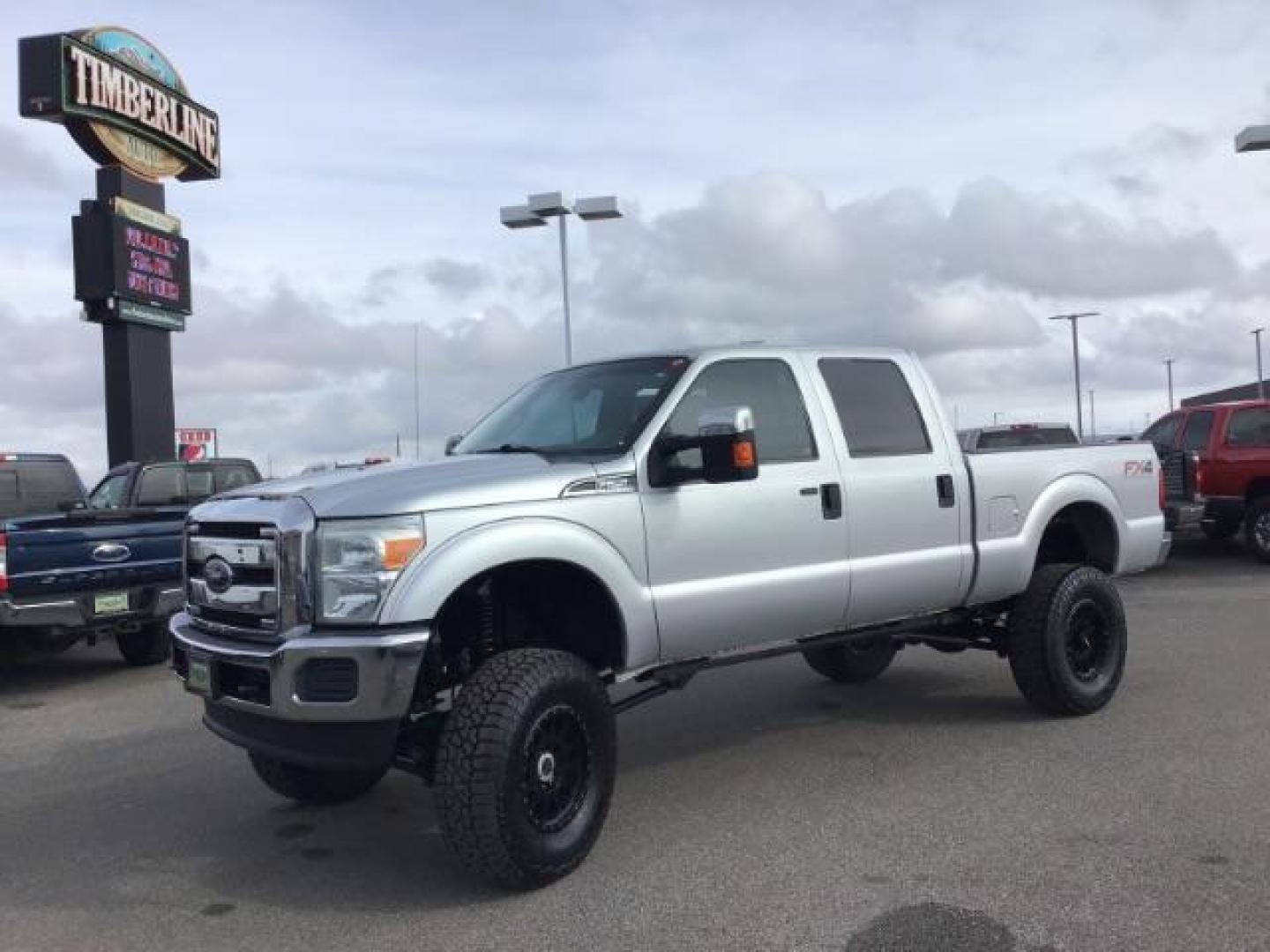 2013 Sterling Grey Metallic /Steel Cloth Interior Ford F-250 SD XLT Crew Cab 4WD (1FT7W2B66DE) with an 6.2L V8 OHV 16V engine, 6-Speed Automatic transmission, located at 1235 N Woodruff Ave., Idaho Falls, 83401, (208) 523-1053, 43.507172, -112.000488 - This 2013 Ford F250 XLT 4x4, has the 6.2L motor. It has 120,000 miles. Comes with Cloth interior, cruise control, body lift, power mirrors, keyless remote, power windows and locks, and will seat 6. At Timberline Auto it is always easy to find a great deal on your next vehicle! Our experienced sales - Photo#0