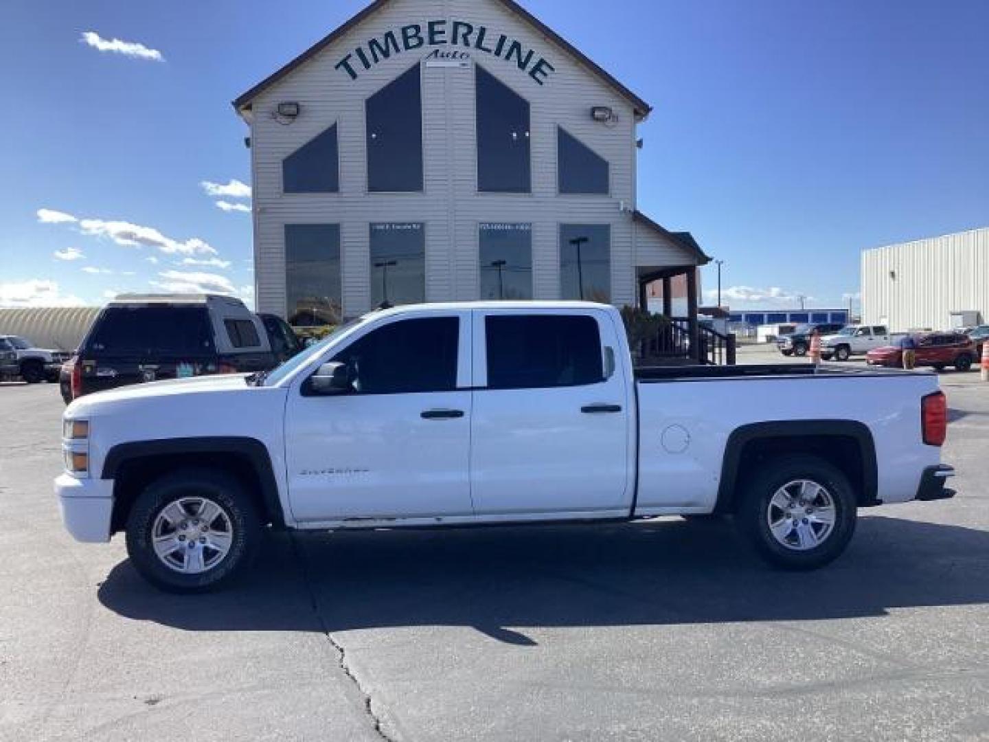 2014 Summit White /Jet Black/Dark Ash Chevrolet Silverado 1500 Work Truck 1WT Crew Cab Long Box 4WD (3GCUKPEC9EG) with an 5.3L V8 OHV 16V engine, 6-Speed Automatic transmission, located at 1235 N Woodruff Ave., Idaho Falls, 83401, (208) 523-1053, 43.507172, -112.000488 - The 2014 Chevrolet Silverado 1500 1WT (Work Truck) is a trim level designed with utility and functionality in mind. Here are some of its key features: Engine: The Silverado 1500 1WT typically comes with a 4.3-liter V6 engine, producing around 285 horsepower and 305 lb-ft of torque. Optionally, it m - Photo#1