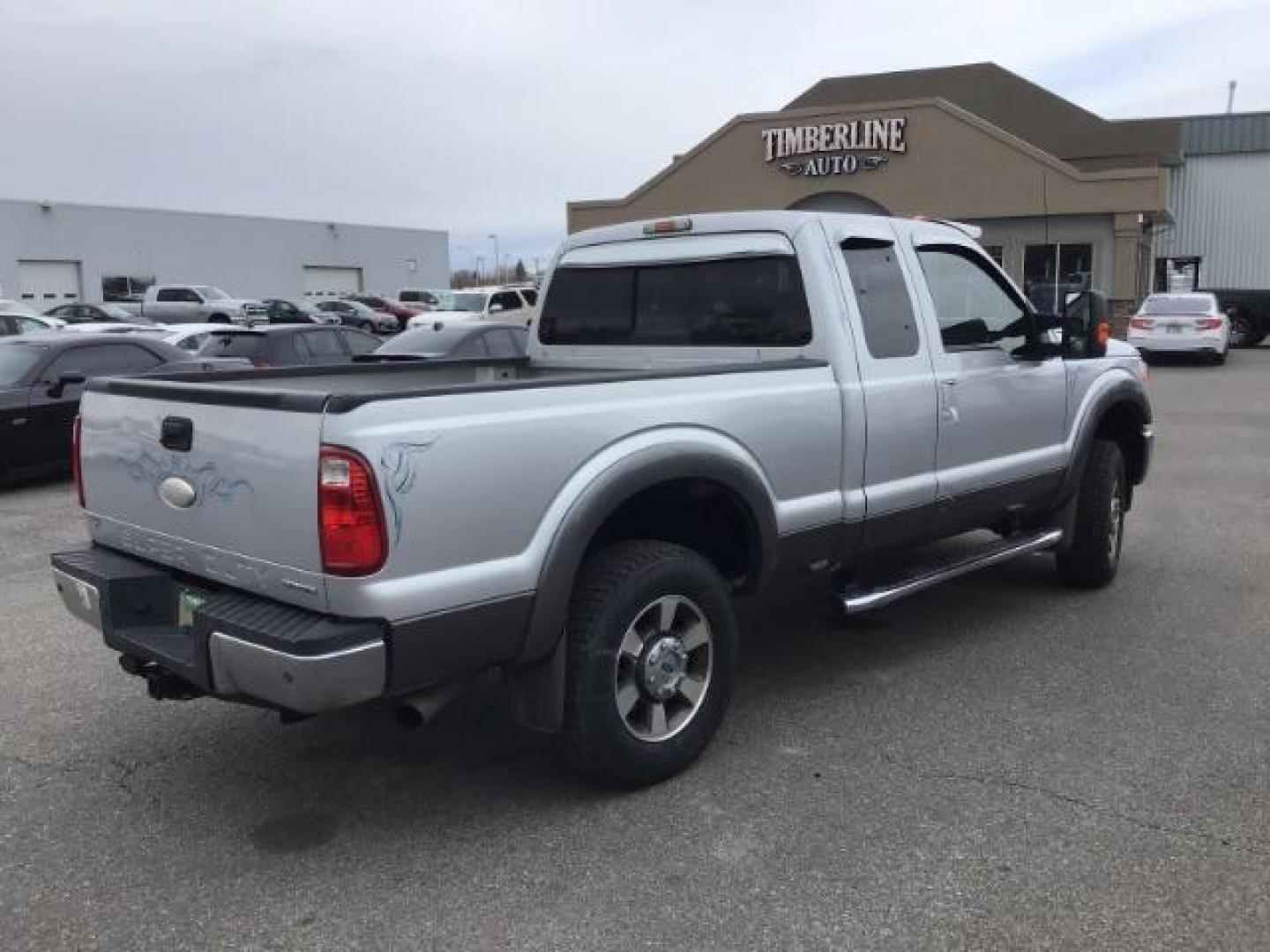 2012 Ingot Silver Metallic/Sterling Grey Metallic /Black Leather Interior Ford F-250 SD Lariat SuperCab 4WD (1FT7X2B63CE) with an 6.2L V8 OHV 16V engine, 6-Speed Automatic transmission, located at 1235 N Woodruff Ave., Idaho Falls, 83401, (208) 523-1053, 43.507172, -112.000488 - This 2012 Ford F250 Lariat 4x4, has the 6.2L motor. It has 133,000 miles. Comes with leather interior, power seats, heated seats, cruise control, power windows and locks. At Timberline Auto it is always easy to find a great deal on your next vehicle! Our experienced sales staff can help find the rig - Photo#4