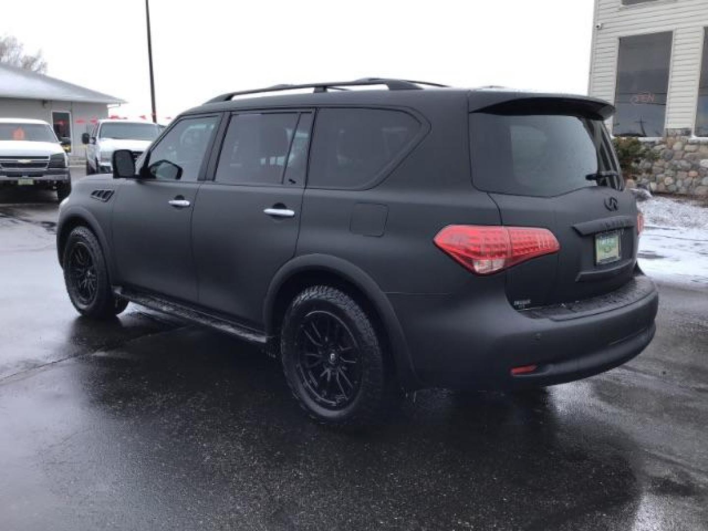 2011 Black Obsidian /Wheat Leather Interior Infiniti QX56 LEATHER (JN8AZ2NF7B9) with an 5.6L V8 DOHC 32V engine, 5-Speed Automatic transmission, located at 1235 N Woodruff Ave., Idaho Falls, 83401, (208) 523-1053, 43.507172, -112.000488 - This 2011 Infiniti QX56, has 122,000 miles. Comes with leather interior, heated front and rear seats, back up camera, navigation, sunroof, cruise control, and power seats. At Timberline Auto it is always easy to find a great deal on your next vehicle! Our experienced sales staff can help find the ri - Photo#2