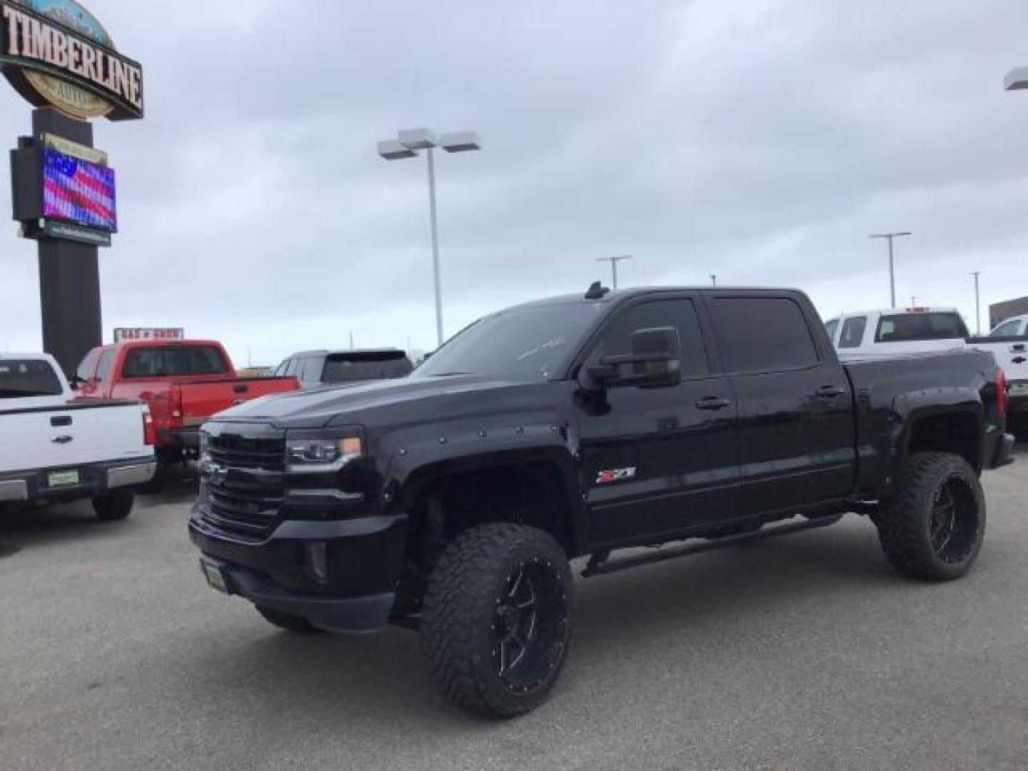 2017 Black /Jet Black, leather Chevrolet Silverado 1500 LTZ Crew Cab 4WD (3GCUKSEJ5HG) with an 6.2L V8 OHV 16V engine, 6-Speed Automatic transmission, located at 1235 N Woodruff Ave., Idaho Falls, 83401, (208) 523-1053, 43.507172, -112.000488 - This 2017 Chevrolet 1500 LTZ Z71 4x4, it has the 6.2L motor. It has 134,000 miles. Comes with leather interior, heated and cooled seats, blue tooth audio, back up camera, spray in bed liner, sunroof, and cruise control. At Timberline Auto it is always easy to find a great deal on your next vehicle! - Photo#0