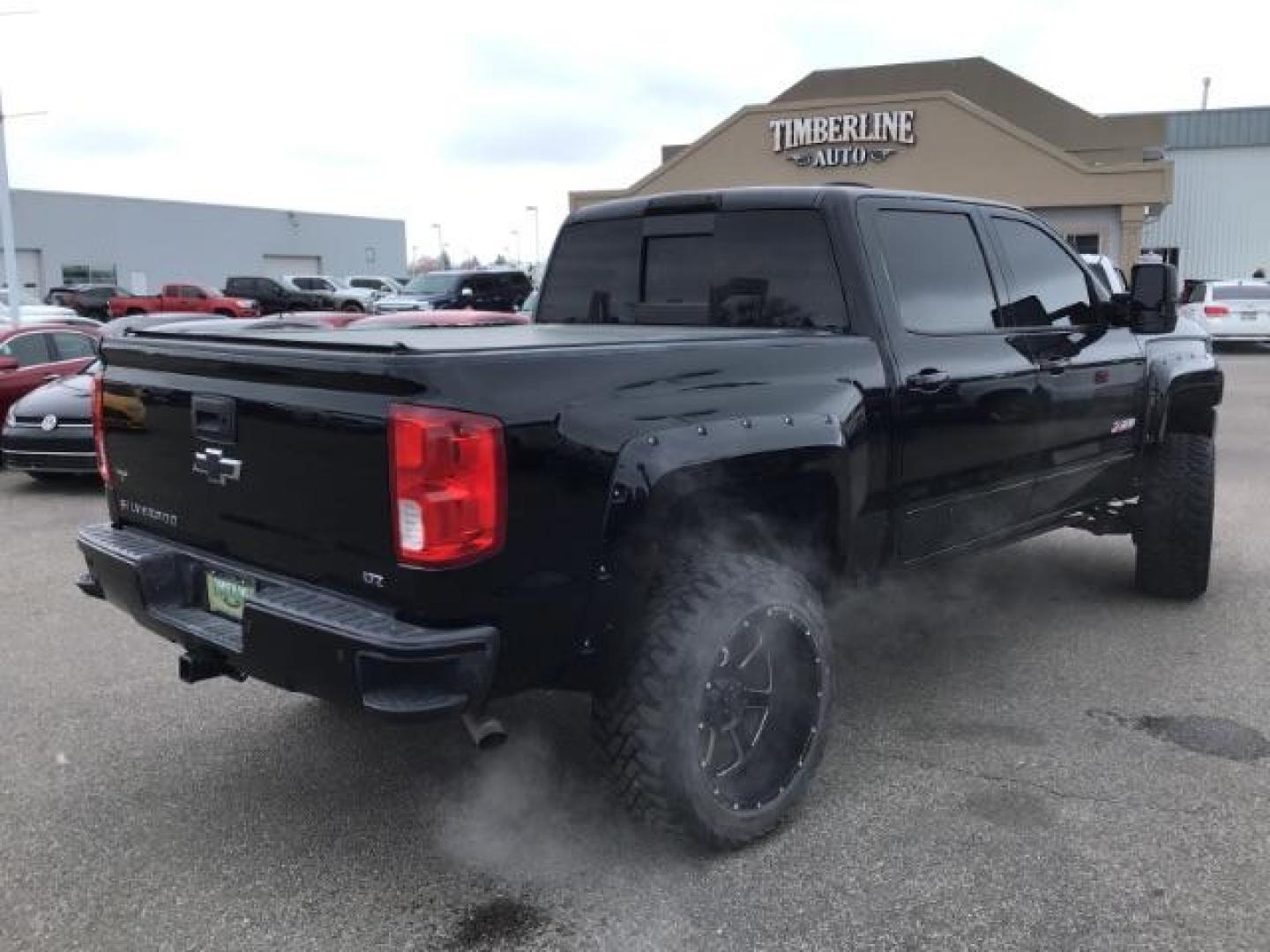 2017 Black /Jet Black, leather Chevrolet Silverado 1500 LTZ Crew Cab 4WD (3GCUKSEJ5HG) with an 6.2L V8 OHV 16V engine, 6-Speed Automatic transmission, located at 1235 N Woodruff Ave., Idaho Falls, 83401, (208) 523-1053, 43.507172, -112.000488 - This 2017 Chevrolet 1500 LTZ Z71 4x4, it has the 6.2L motor. It has 134,000 miles. Comes with leather interior, heated and cooled seats, blue tooth audio, back up camera, spray in bed liner, sunroof, and cruise control. At Timberline Auto it is always easy to find a great deal on your next vehicle! - Photo#4