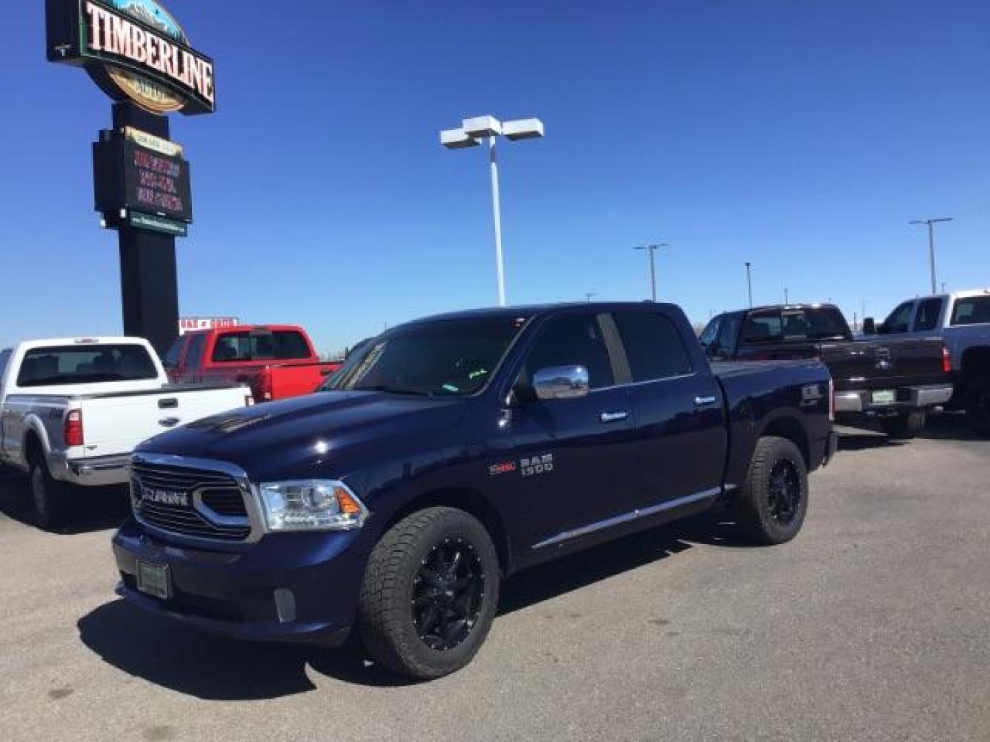 2016 True Blue Pearl Coat /Canyon Brown/Light Frost Beige, premium leather RAM 1500 Longhorn Crew Cab SWB 4WD (1C6RR7PM3GS) with an 3.0L V6 DIESEL engine, 8-Speed Automatic transmission, located at 1235 N Woodruff Ave., Idaho Falls, 83401, (208) 523-1053, 43.507172, -112.000488 - This 2016 Ram 1500 Longhorn 4x4, has the 3.0L eco diesel motor. Comes with leather interior, heated and cooled seats, blue tooth audio, sunroof, back up camera, and touch screen stereo. At Timberline Auto it is always easy to find a great deal on your next vehicle! Our experienced sales staff can he - Photo#0