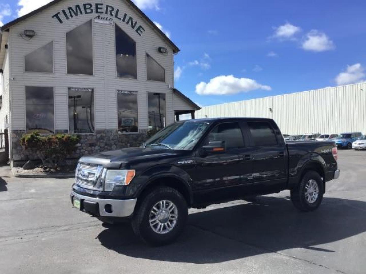 2010 BLACK /Medium Stone Leather Interior Ford F-150 Lariat SuperCrew 5.5-ft. Bed 4WD (1FTFW1EV2AK) with an 5.4L V8 SOHC 24V FFV engine, 4-Speed Automatic transmission, located at 1235 N Woodruff Ave., Idaho Falls, 83401, (208) 523-1053, 43.507172, -112.000488 - Photo#0