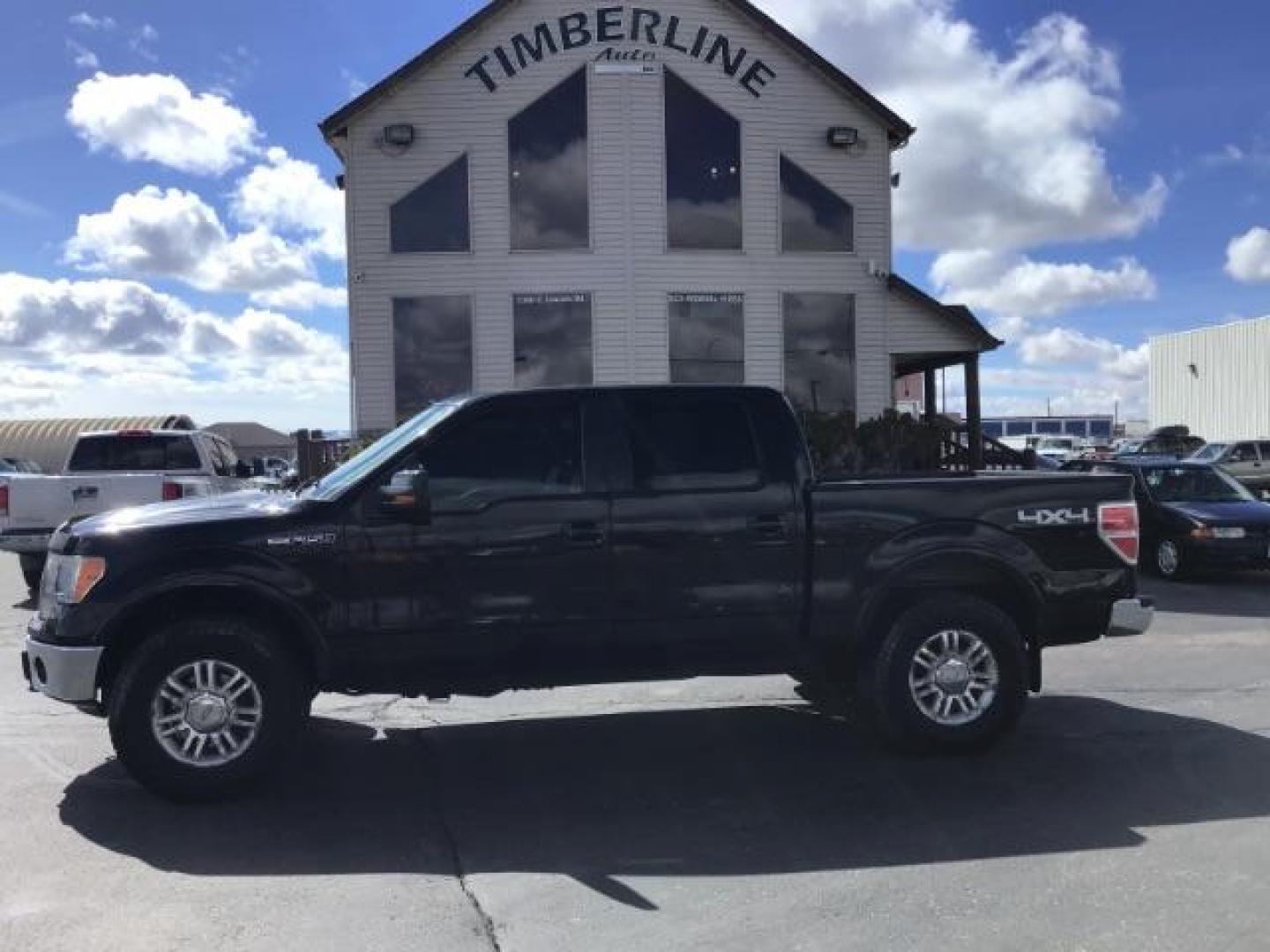 2010 BLACK /Medium Stone Leather Interior Ford F-150 Lariat SuperCrew 5.5-ft. Bed 4WD (1FTFW1EV2AK) with an 5.4L V8 SOHC 24V FFV engine, 4-Speed Automatic transmission, located at 1235 N Woodruff Ave., Idaho Falls, 83401, (208) 523-1053, 43.507172, -112.000488 - Photo#1