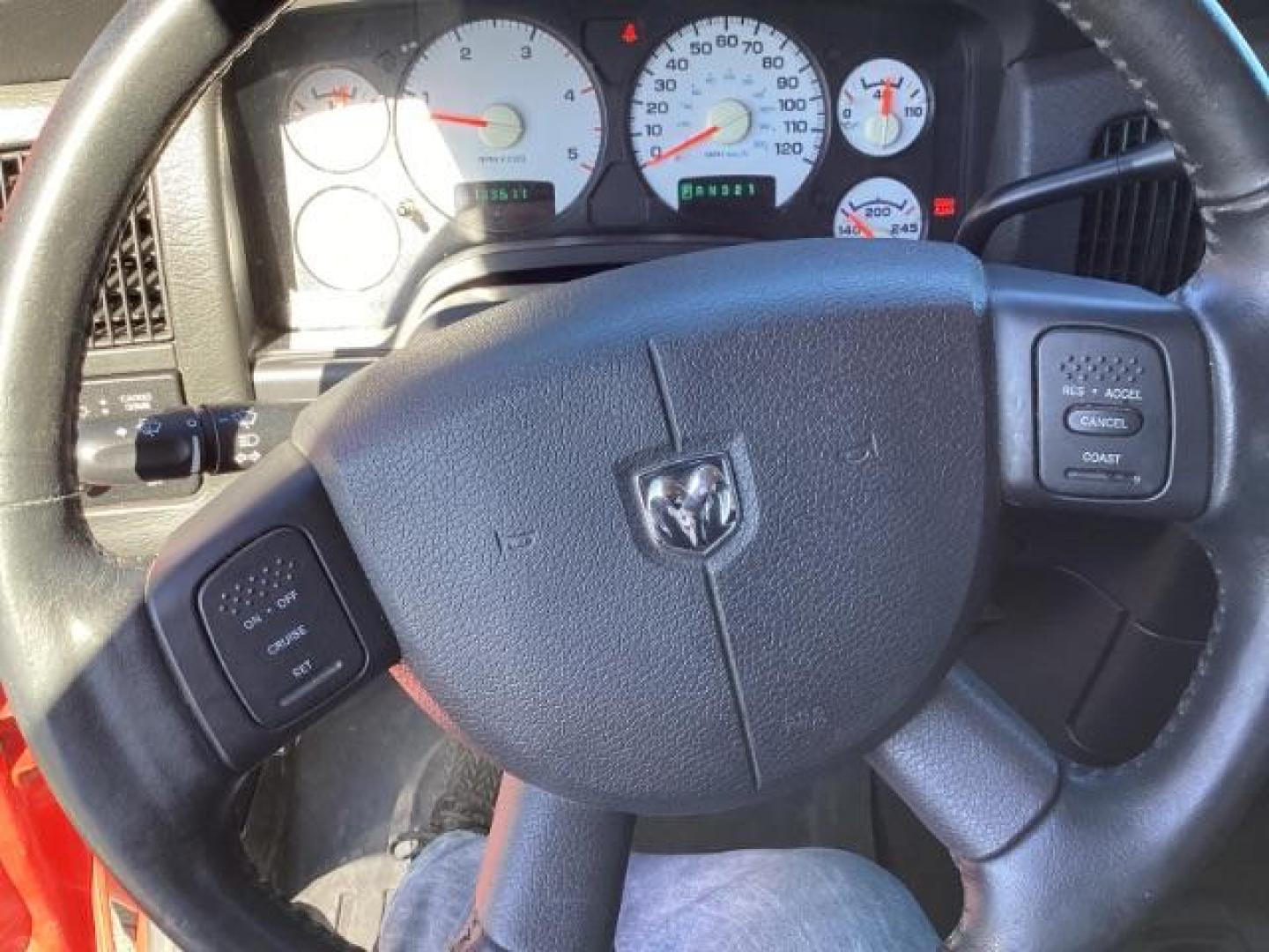 2004 Flame Red /Dark Slate Gray Leather Interior Dodge Ram 2500 SLT Quad Cab 4WD (3D7KU28CX4G) with an 5.9L L6 OHV 24V TURBO DIESEL engine, 5-Speed Automatic transmission, located at 1235 N Woodruff Ave., Idaho Falls, 83401, (208) 523-1053, 43.507172, -112.000488 - The 2004 Dodge Ram 2500 Quad Cab SLT Diesel is a robust and capable truck known for its towing capacity and durability. Here are some of the key features you might find on this model: Engine: Equipped with a powerful and torquey Cummins 5.9-liter inline-six turbocharged diesel engine, known for its - Photo#12