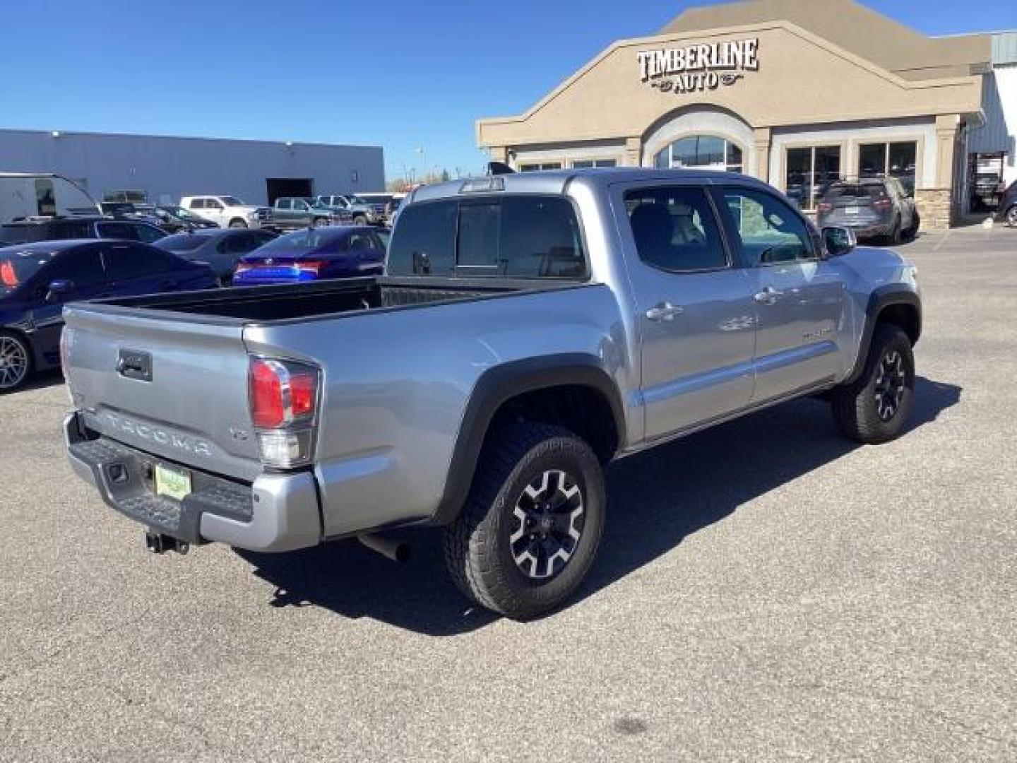 2021 Silver Sky Metallic /Cement Gray, cloth Toyota Tacoma SR5 Double Cab Long Bed V6 6AT 4WD (5TFCZ5ANXMX) with an 3.5L V6 DOHC 24V engine, 6-Speed Automatic transmission, located at 1235 N Woodruff Ave., Idaho Falls, 83401, (208) 523-1053, 43.507172, -112.000488 - Photo#4