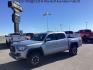 2021 Silver Sky Metallic /Cement Gray, cloth Toyota Tacoma SR5 Double Cab Long Bed V6 6AT 4WD (5TFCZ5ANXMX) with an 3.5L V6 DOHC 24V engine, 6-Speed Automatic transmission, located at 1235 N Woodruff Ave., Idaho Falls, 83401, (208) 523-1053, 43.507172, -112.000488 - The 2021 Toyota Tacoma Crew Cab is designed to excel both on and off the road, offering a combination of ruggedness, capability, and advanced features. Here are some of the key features you can typically find in this model: Off-Road Capability: The TRD Off-Road trim is specifically geared towards o - Photo#0