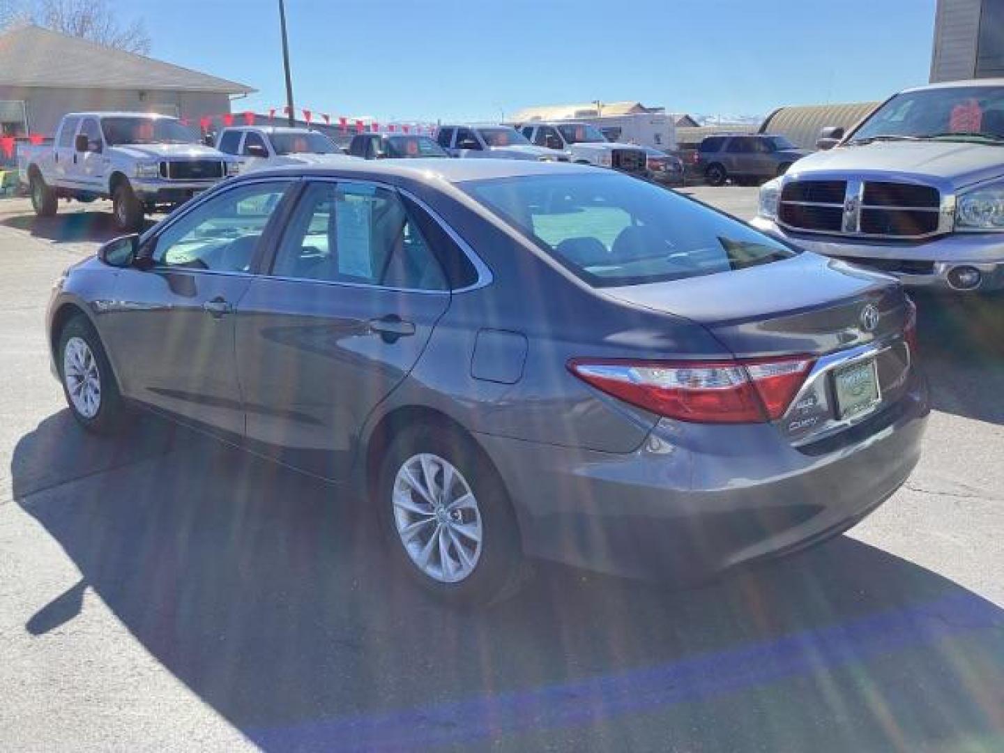 2016 Celestial Silver Metallic /Ash, cloth Toyota Camry LE (4T4BF1FK4GR) with an 2.5L L4 DOHC 16V engine, 6-Speed Automatic transmission, located at 1235 N Woodruff Ave., Idaho Falls, 83401, (208) 523-1053, 43.507172, -112.000488 - The 2016 Toyota Camry LE is a mid-level trim of the popular sedan, offering a blend of comfort, reliability, and efficiency. Here are some of the notable features you might find on the 2016 Toyota Camry LE: 2.5-Liter Four-Cylinder Engine: The Camry LE typically comes equipped with a 2.5-liter four- - Photo#2