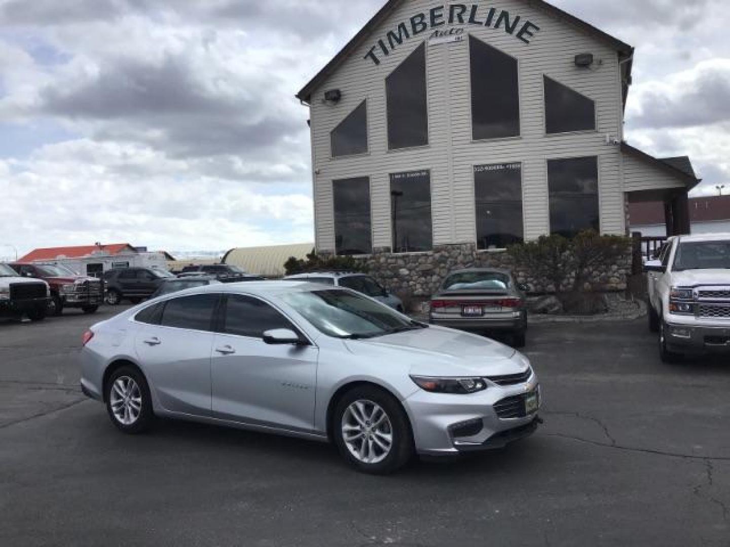 2016 Silver Ice Metallic Chevrolet Malibu SEDAN 4-DR (1G1ZE5ST5GF) with an 1.5L L4 DOHC 16V engine, 6-Speed Automatic transmission, located at 1235 N Woodruff Ave., Idaho Falls, 83401, (208) 523-1053, 43.507172, -112.000488 - The 2016 Malibu received a complete redesign, featuring a more modern and sophisticated exterior styling compared to its predecessor. The new design incorporated sleek lines, a more aerodynamic profile, and a slightly longer wheelbase, giving it a more upscale appearance. At Timberline Auto it is al - Photo#0