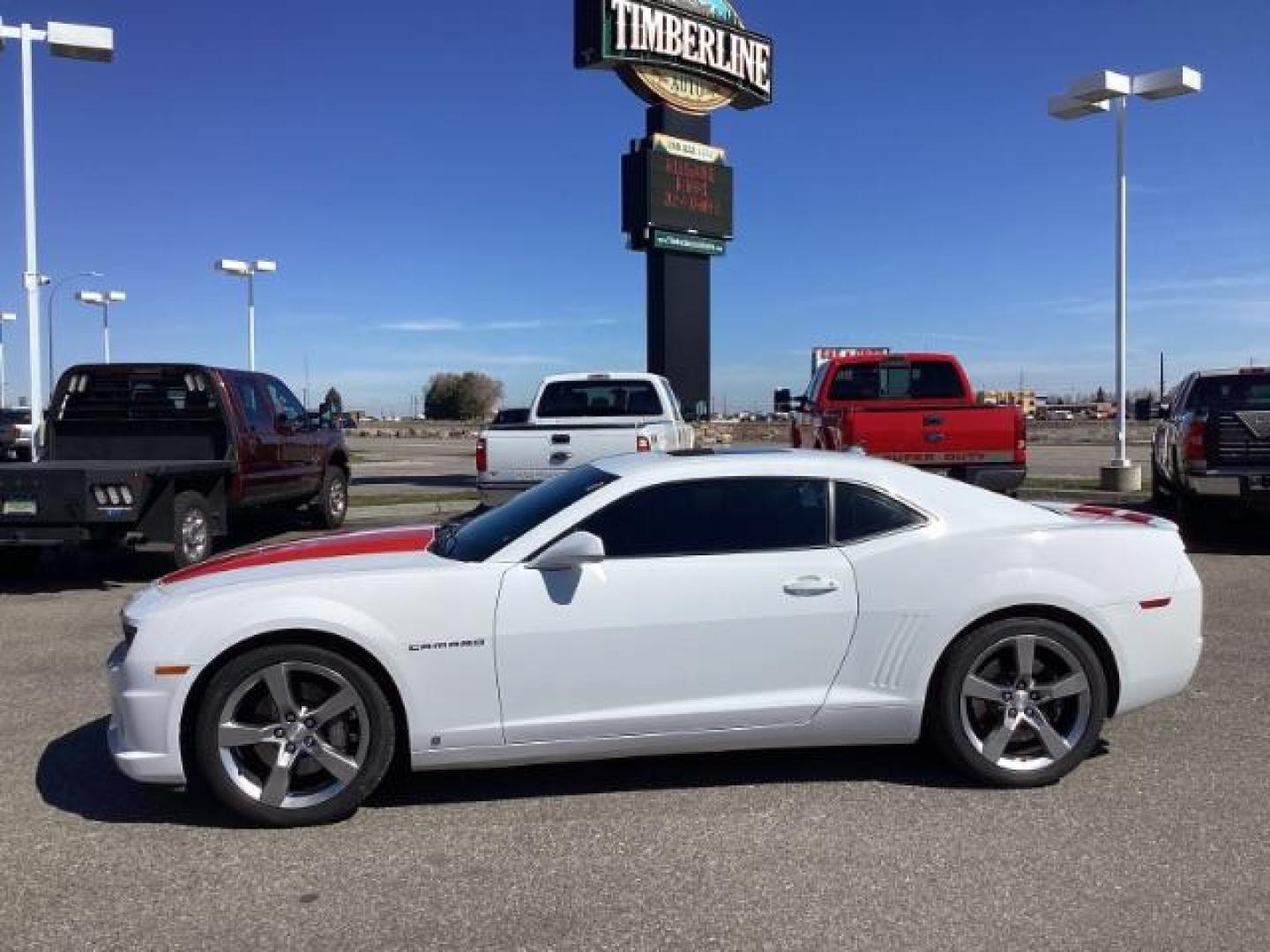 2010 WHITE /Black Leather Interior Chevrolet Camaro 2SS Coupe (2G1FT1EWXA9) with an 6.2L V8 OHV 16V engine, 6-Speed Manual transmission, located at 1235 N Woodruff Ave., Idaho Falls, 83401, (208) 523-1053, 43.507172, -112.000488 - V8 Engine: The 2SS trim typically comes equipped with a potent 6.2-liter V8 engine, providing ample power and performance. In the 2010 model, this engine produced around 426 horsepower and 420 lb-ft of torque. Performance Upgrades: The 2SS trim may include performance upgrades such as a sport-tuned - Photo#1