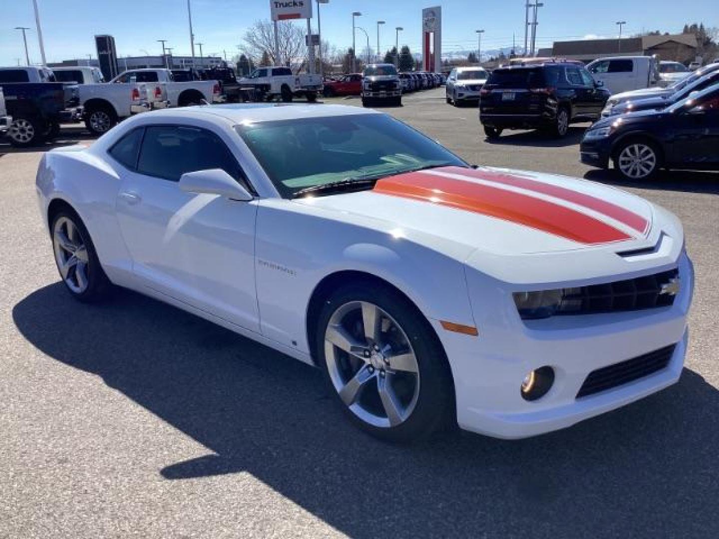 2010 WHITE /Black Leather Interior Chevrolet Camaro 2SS Coupe (2G1FT1EWXA9) with an 6.2L V8 OHV 16V engine, 6-Speed Manual transmission, located at 1235 N Woodruff Ave., Idaho Falls, 83401, (208) 523-1053, 43.507172, -112.000488 - V8 Engine: The 2SS trim typically comes equipped with a potent 6.2-liter V8 engine, providing ample power and performance. In the 2010 model, this engine produced around 426 horsepower and 420 lb-ft of torque. Performance Upgrades: The 2SS trim may include performance upgrades such as a sport-tuned - Photo#6