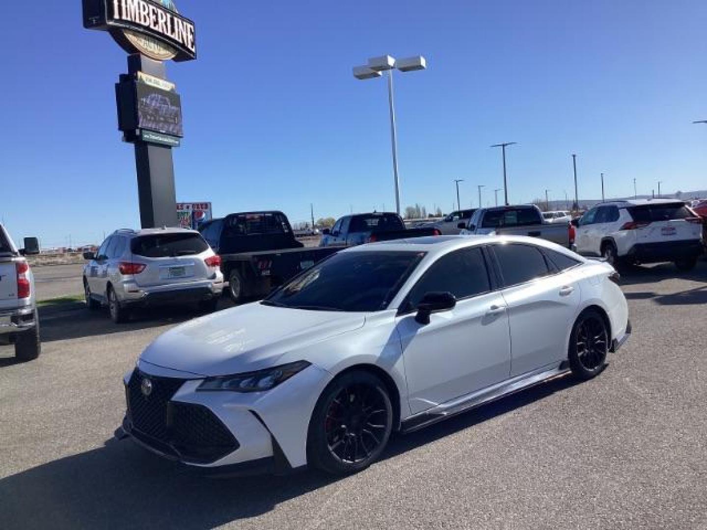 2020 Wind Chill Pearl /Black/Red, leatherette/sueded microfiber Toyota Avalon TRD (4T1FZ1FB7LU) with an 3.5L V6 DOHC 24V engine, 6-Speed Automatic transmission, located at 1235 N Woodruff Ave., Idaho Falls, 83401, (208) 523-1053, 43.507172, -112.000488 - The 2020 Toyota Avalon TRD is a performance-oriented trim level of the Toyota Avalon sedan, known for its sporty styling and enhanced driving dynamics. Here are the key features you can typically find on the 2020 Toyota Avalon TRD: Engine: Powered by a potent 3.5-liter V6 engine producing 301 horse - Photo#0