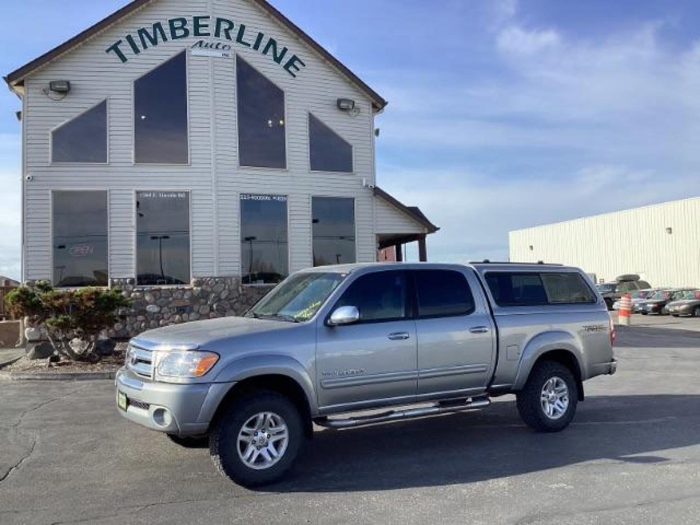 2006 Silver Sky Metallic Toyota Tundra SR5 Double Cab 4WD (5TBDT44106S) with an 4.7L V8 DOHC 32V engine, 5-Speed Automatic transmission, located at 1235 N Woodruff Ave., Idaho Falls, 83401, (208) 523-1053, 43.507172, -112.000488 - New Inventory, call for price and more pictures. At Timberline Auto it is always easy to find a great deal on your next vehicle! Our experienced sales staff can help find the right vehicle will fit your needs. Our knowledgeable finance department has options for almost any credit score. We offer man - Photo#0