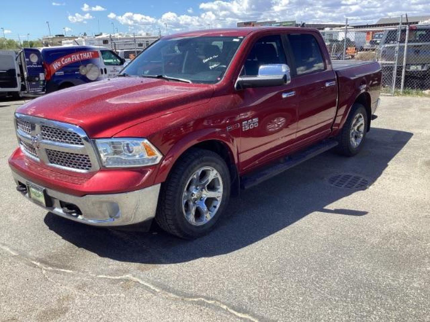 2015 RED /LEATHER RAM 1500 Laramie Crew Cab SWB 4WD (1C6RR7NMXFS) with an 3.0L V6 DIESEL engine, 8-Speed Automatic transmission, located at 1235 N Woodruff Ave., Idaho Falls, 83401, (208) 523-1053, 43.507172, -112.000488 - New Inventory. Going thru service and inspection. Call for more pictures. At Timberline Auto it is always easy to find a great deal on your next vehicle! Our experienced sales staff can help find the right vehicle that will fit your needs. Our knowledgeable finance department has options for almost - Photo#0