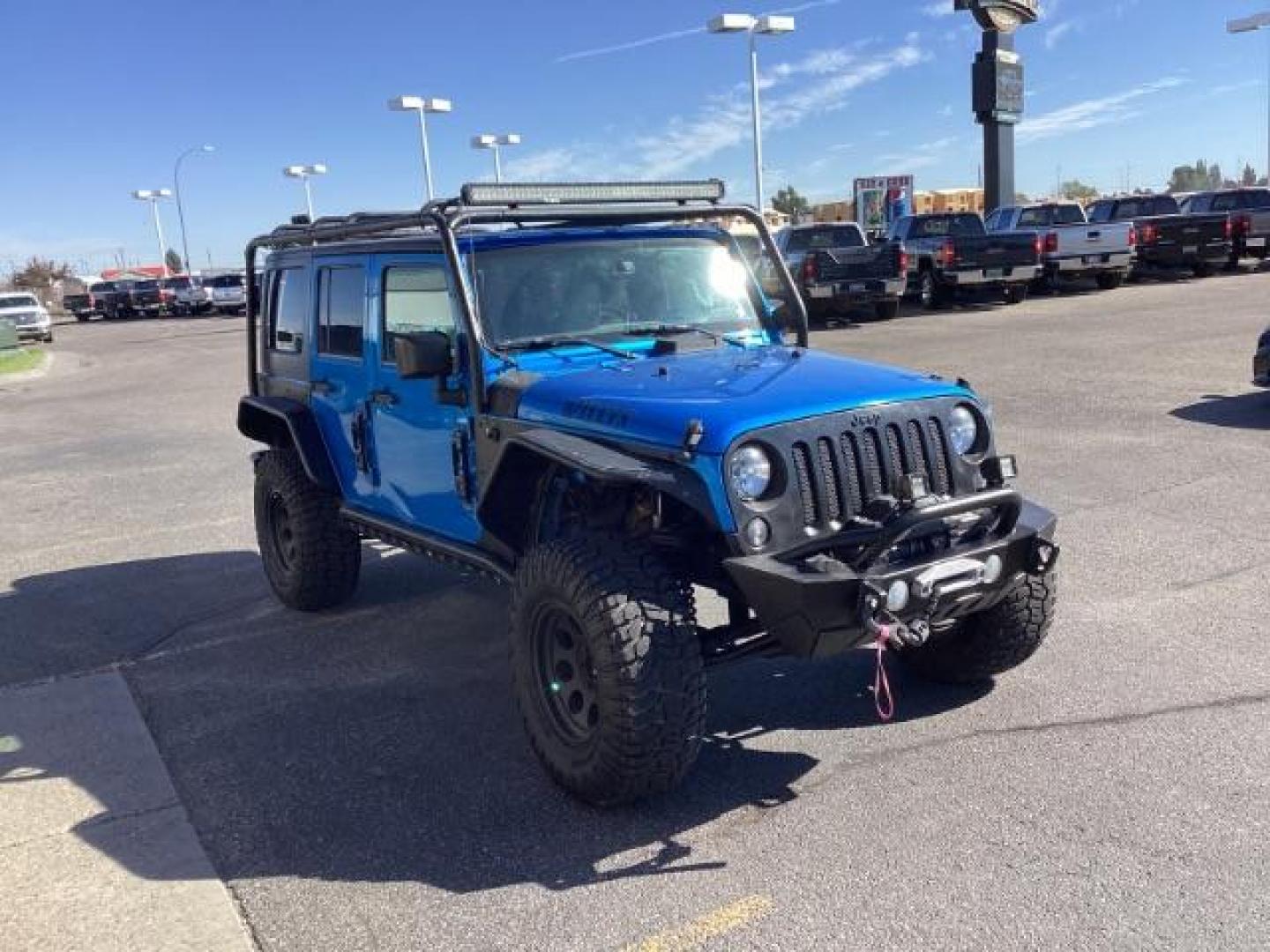 2016 Hydro Blue Pearl Coat /Black, cloth Jeep Wrangler Unlimited Sport 4WD (1C4BJWDG6GL) with an 3.6L V6 DOHC 24V FFV engine, 6-Speed Manual transmission, located at 1235 N Woodruff Ave., Idaho Falls, 83401, (208) 523-1053, 43.507172, -112.000488 - Photo#7