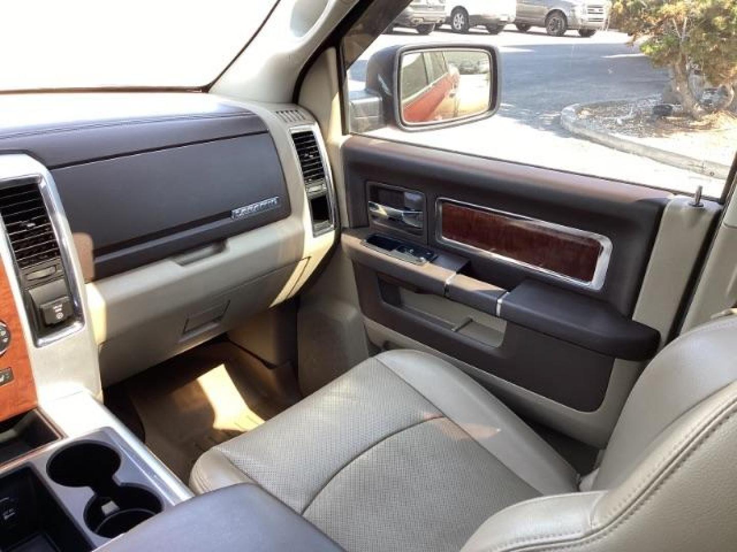 2010 RED /Dark Slate Leather Interior RAM 1500 Laramie Crew Cab 4WD (1D7RV1CT9AS) with an 5.7L V8 OHV 16V engine, 5-Speed Automatic transmission, located at 1235 N Woodruff Ave., Idaho Falls, 83401, (208) 523-1053, 43.507172, -112.000488 - Photo#18