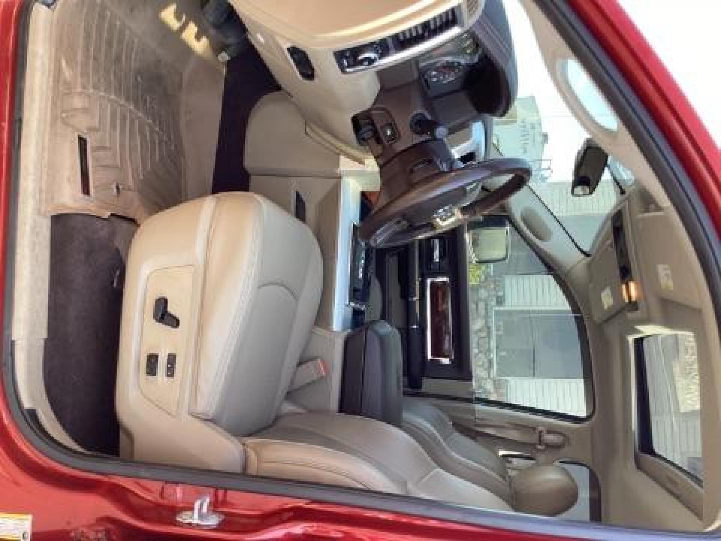 2010 RED /Dark Slate Leather Interior RAM 1500 Laramie Crew Cab 4WD (1D7RV1CT9AS) with an 5.7L V8 OHV 16V engine, 5-Speed Automatic transmission, located at 1235 N Woodruff Ave., Idaho Falls, 83401, (208) 523-1053, 43.507172, -112.000488 - Photo#19