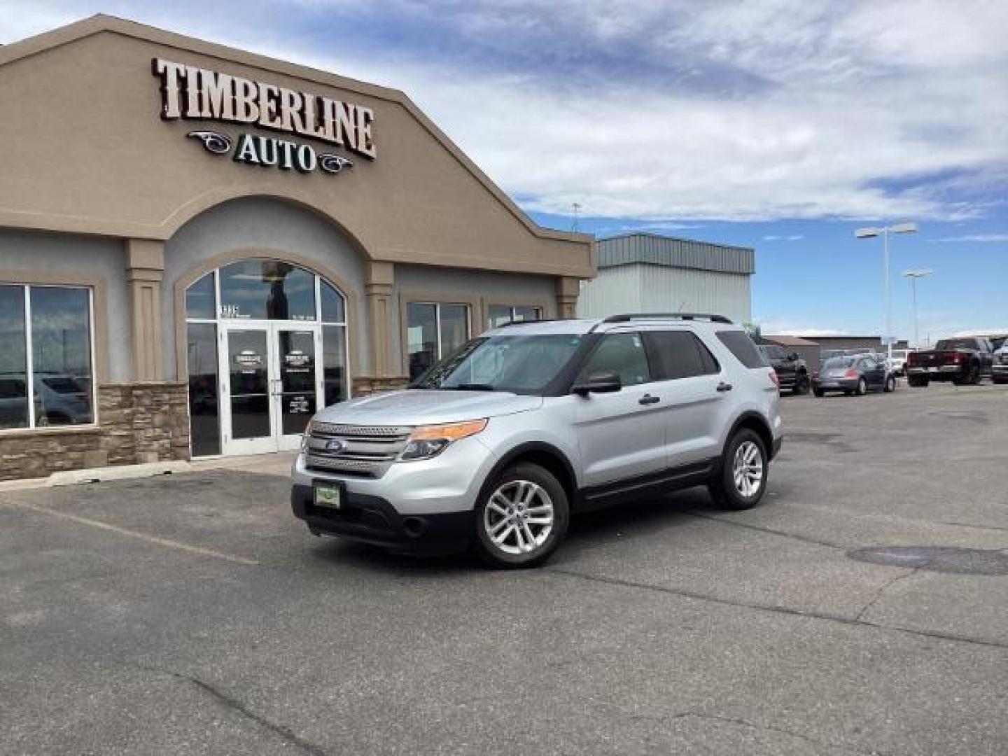 2015 Ingot Silver Metallic /Medium Light Stone, cloth Ford Explorer Base FWD (1FM5K7B88FG) with an 3.5L V6 DOHC 24V engine, 6-Speed Automatic transmission, located at 1235 N Woodruff Ave., Idaho Falls, 83401, (208) 523-1053, 43.507172, -112.000488 - Photo#0