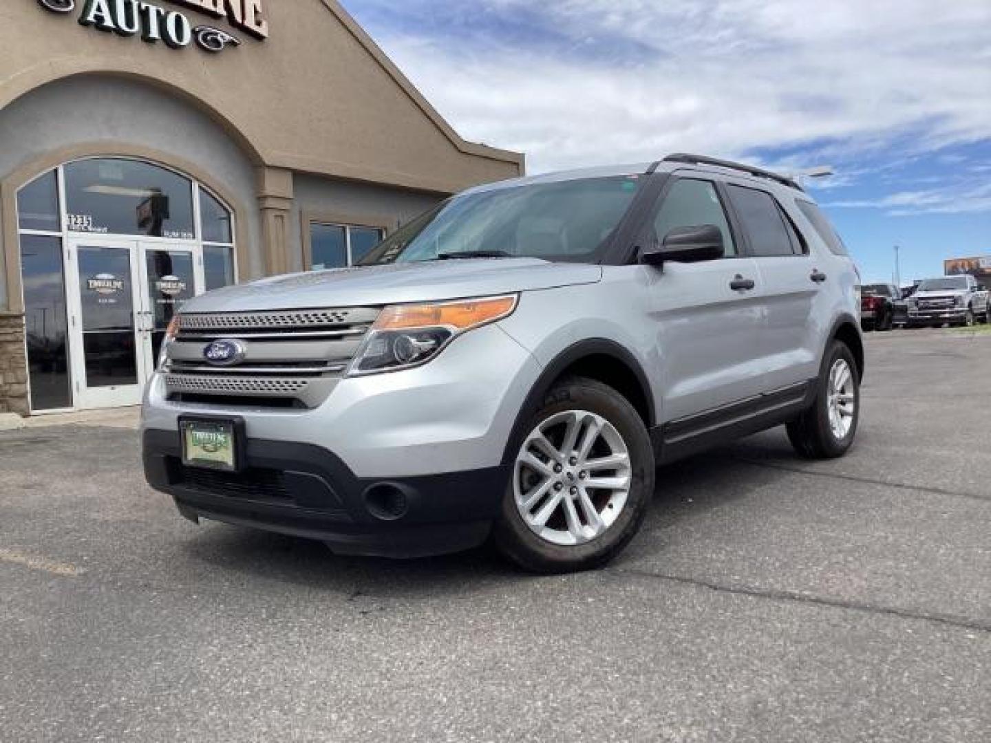 2015 Ingot Silver Metallic /Medium Light Stone, cloth Ford Explorer Base FWD (1FM5K7B88FG) with an 3.5L V6 DOHC 24V engine, 6-Speed Automatic transmission, located at 1235 N Woodruff Ave., Idaho Falls, 83401, (208) 523-1053, 43.507172, -112.000488 - Photo#1