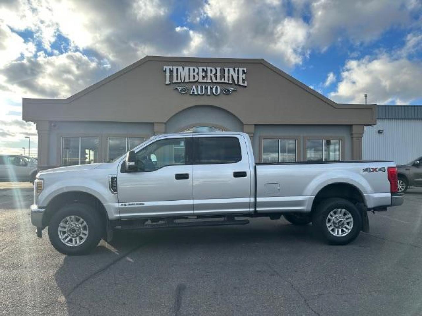 2019 Silver Spruce /Medium Earth Gray, cloth Ford F-350 SD XLT Crew Cab Long Bed 4WD (1FT8W3BT9KE) with an 6.7L V8 OHV 16V DIESEL engine, 6-Speed Automatic transmission, located at 1235 N Woodruff Ave., Idaho Falls, 83401, (208) 523-1053, 43.507172, -112.000488 - Photo#2