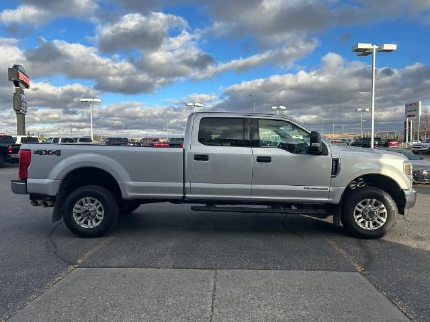 2019 Silver Spruce /Medium Earth Gray, cloth Ford F-350 SD XLT Crew Cab Long Bed 4WD (1FT8W3BT9KE) with an 6.7L V8 OHV 16V DIESEL engine, 6-Speed Automatic transmission, located at 1235 N Woodruff Ave., Idaho Falls, 83401, (208) 523-1053, 43.507172, -112.000488 - Photo#6