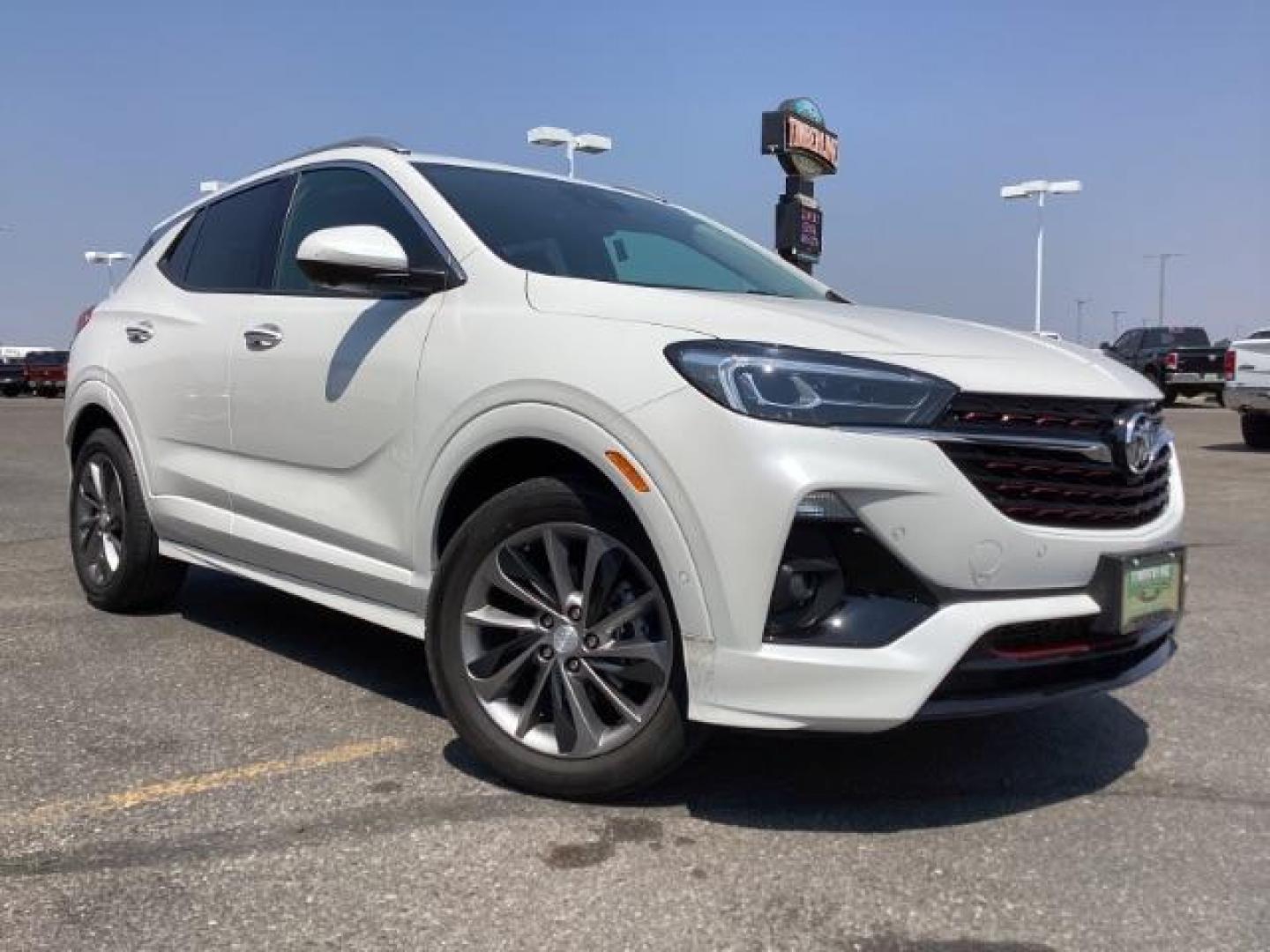 2021 WHITE /BLACK Buick Encore GX Essence AWD (KL4MMGSL5MB) with an 1.3L L3 TURBO engine, 9-Speed Automatic transmission, located at 1235 N Woodruff Ave., Idaho Falls, 83401, (208) 523-1053, 43.507172, -112.000488 - Photo#7