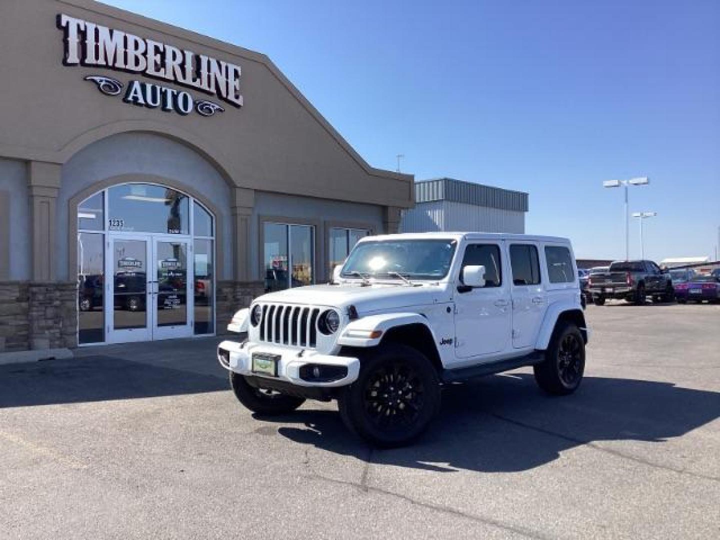 2021 WHITE /CLOTH Jeep Wrangler Unlimited Sahara Altitude (1C4HJXEN8MW) with an 2.0L L4 DOHC 16V TURBO HYBRID engine, 8-Speed Automatic transmission, located at 1235 N Woodruff Ave., Idaho Falls, 83401, (208) 523-1053, 43.507172, -112.000488 - Photo#0