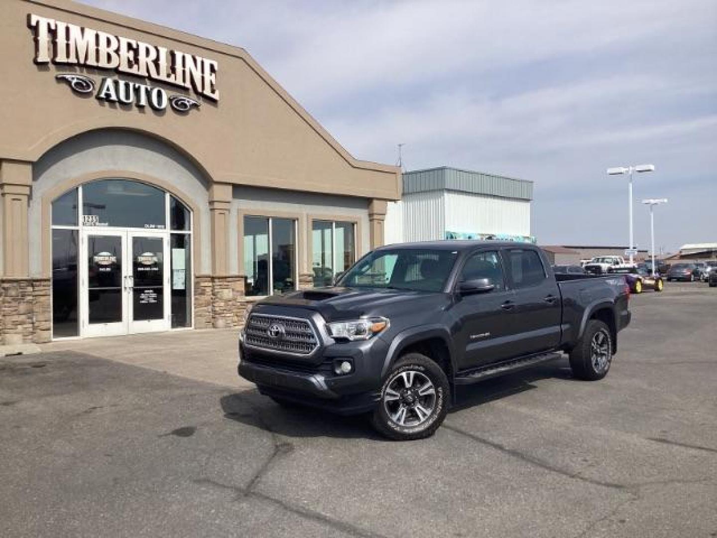 2016 Magnetic Gray Metallic /Cement Gray, cloth Toyota Tacoma SR5 Double Cab Super Long Bed V6 6AT 4WD (5TFDZ5BN4GX) with an 3.5L V6 DOHC 24V engine, 6-Speed Automatic transmission, located at 1235 N Woodruff Ave., Idaho Falls, 83401, (208) 523-1053, 43.507172, -112.000488 - Photo#0