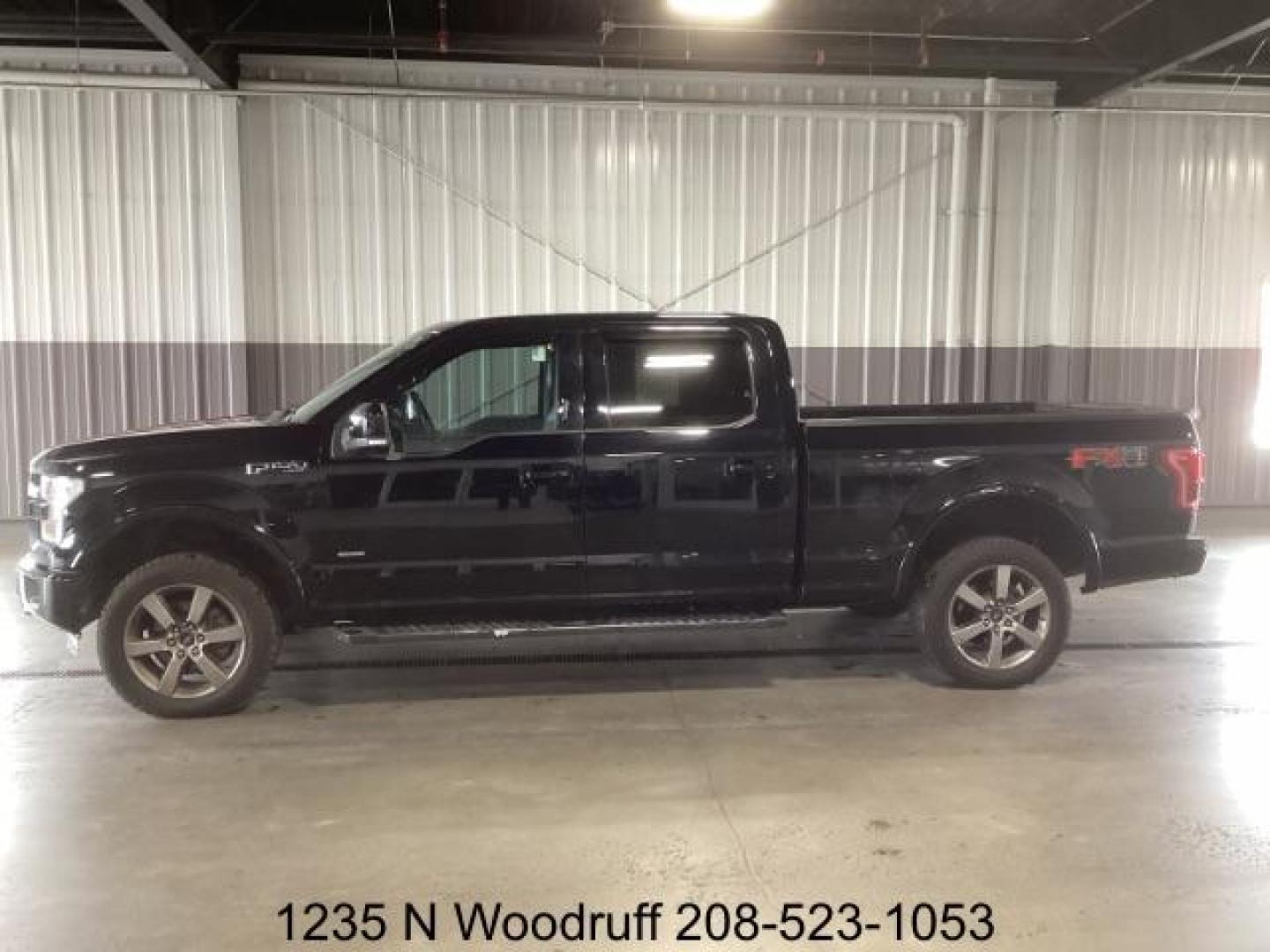 2016 BLACK /Black, leather Ford F-150 Lariat SuperCrew 5.5-ft. Bed 4WD (1FTFW1EG0GK) with an 3.5 V6 engine, 6-Speed Automatic transmission, located at 1235 N Woodruff Ave., Idaho Falls, 83401, (208) 523-1053, 43.507172, -112.000488 - Photo#1